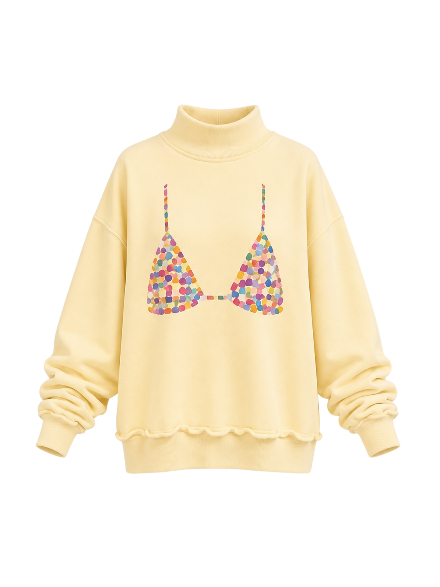 PREORDER: Patterned Bikini Mock Neck Sweatshirt (EARLY JANUARY)