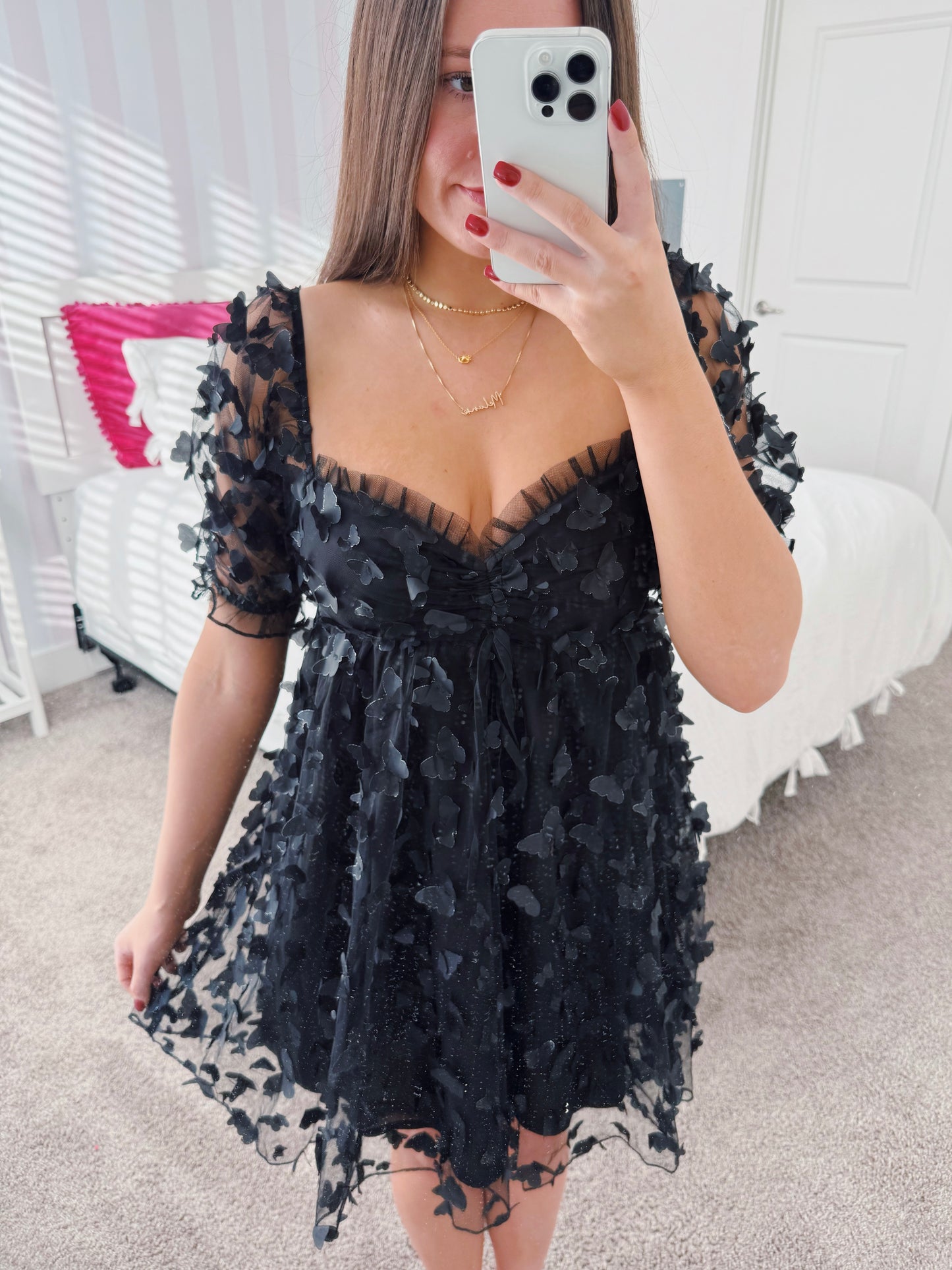 Come Fly With Me Butterfly Babydoll Dress