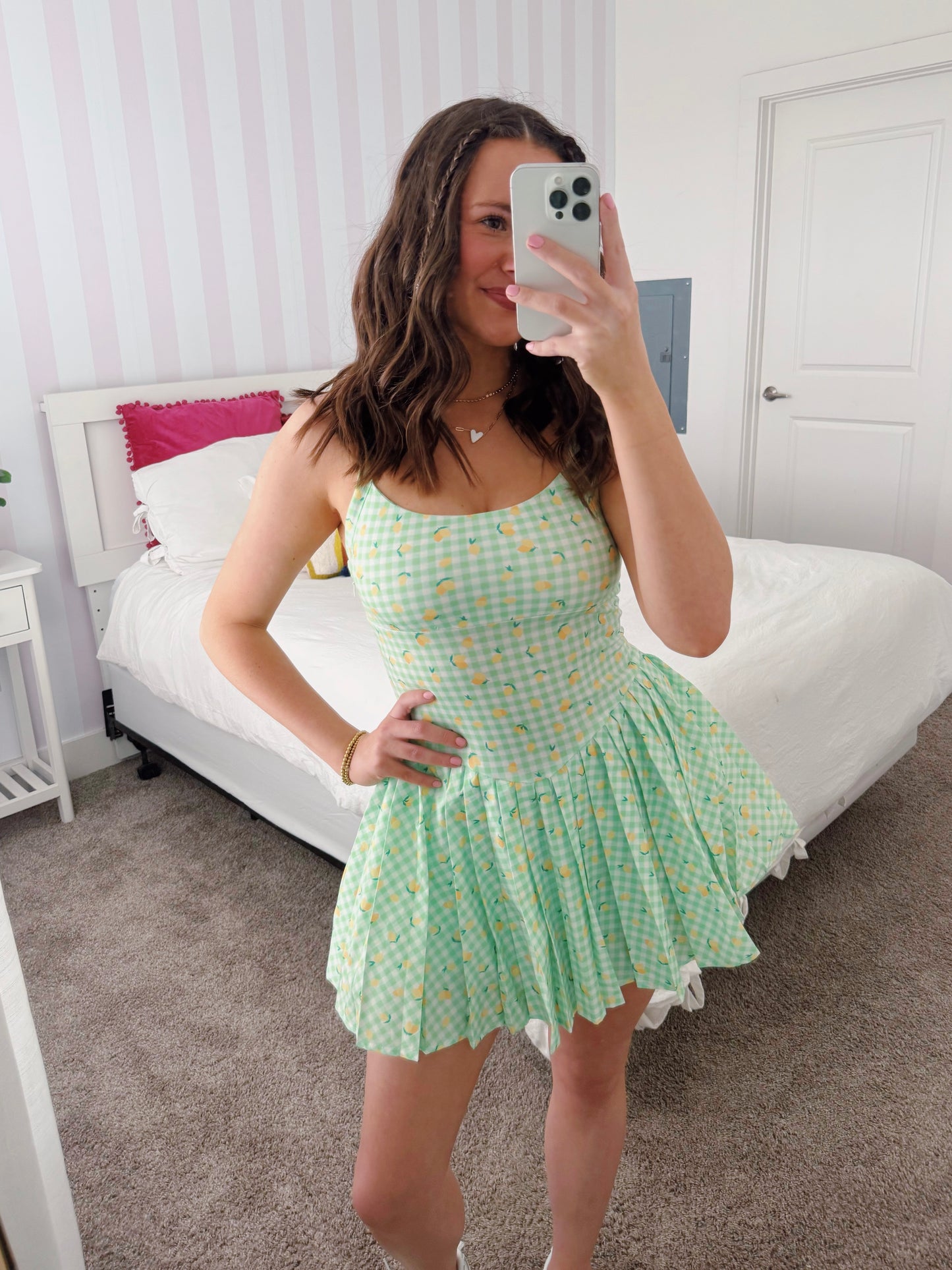 Tutti Frutti Lemon Athletic Romper Dress