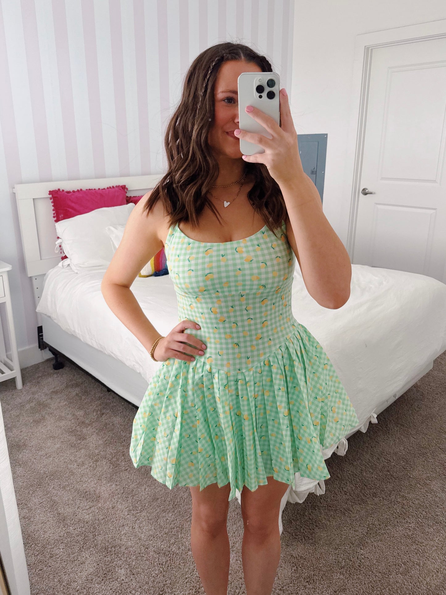 Tutti Frutti Lemon Athletic Romper Dress