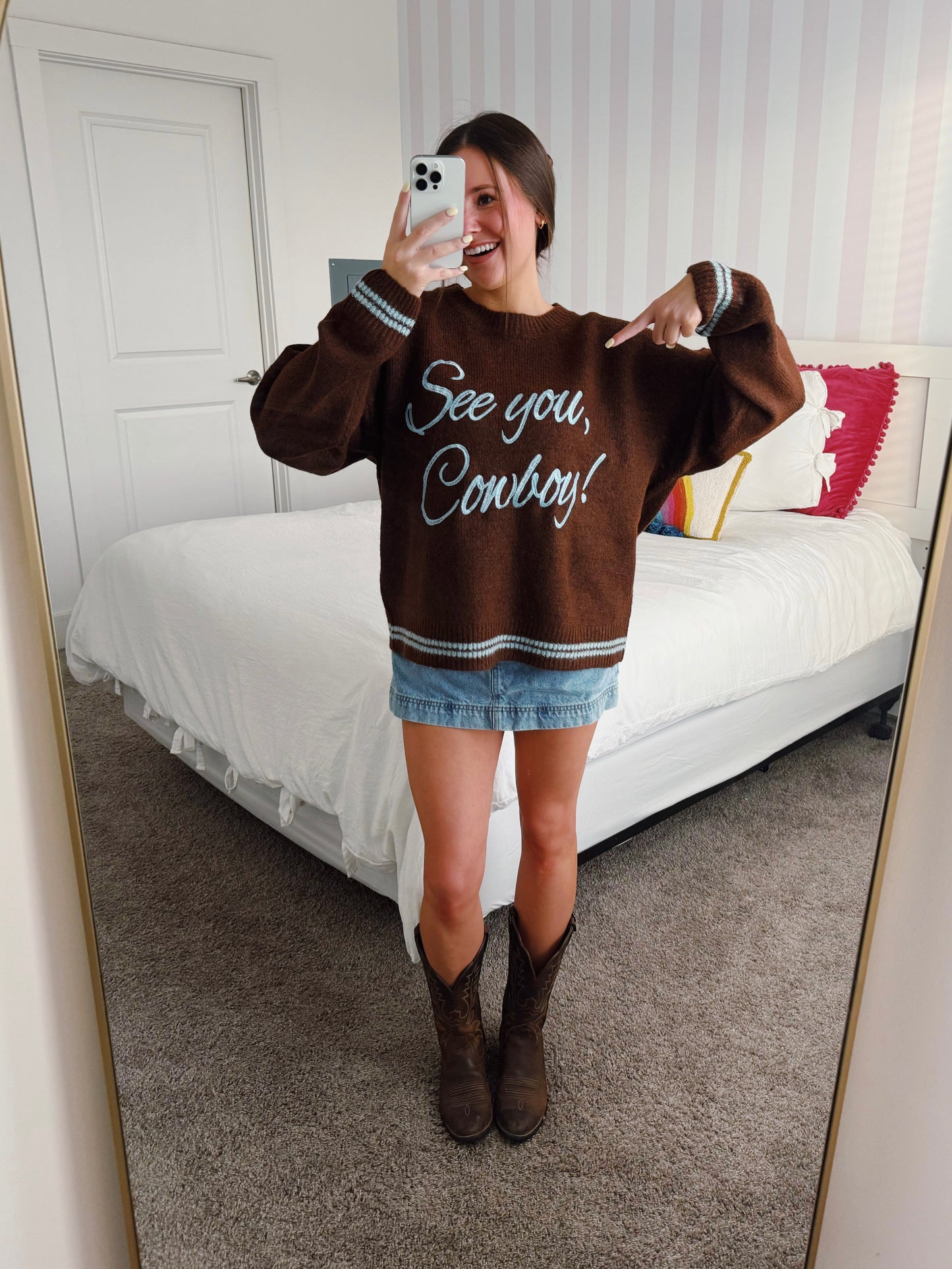 See You Cowboy Sweater
