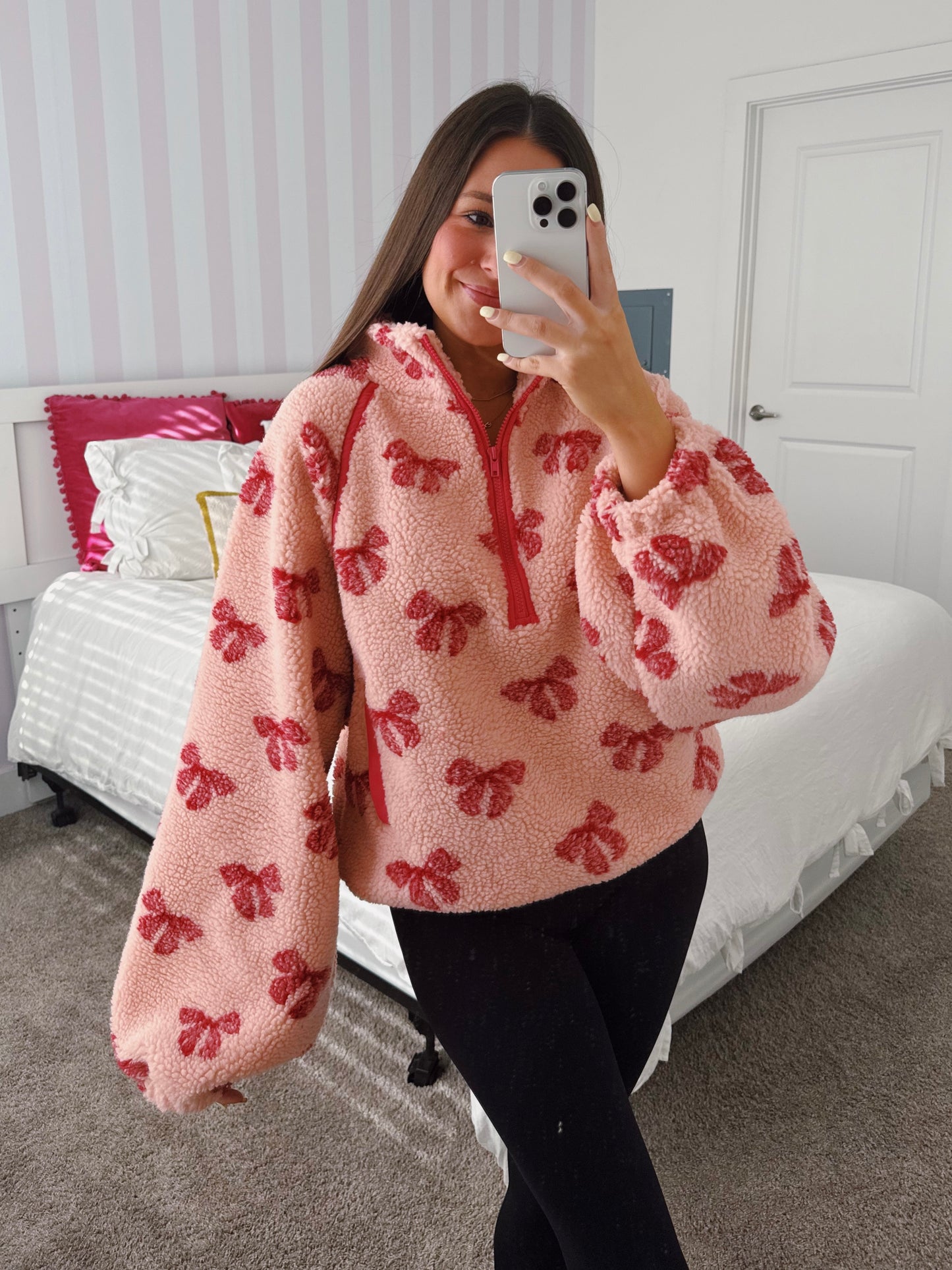 Wrapped in Warmth Fleece Henley Pullover