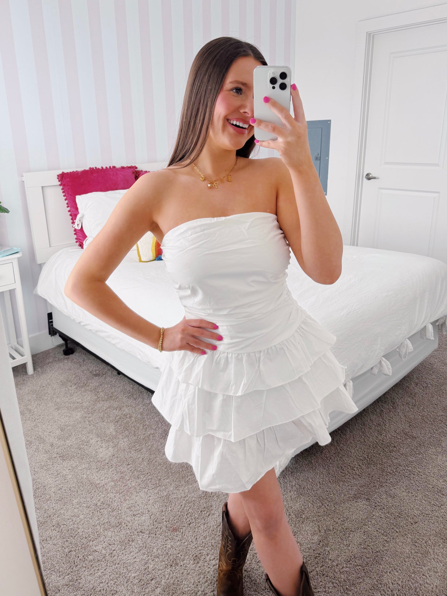 Make Your Mark Ruffle Dress