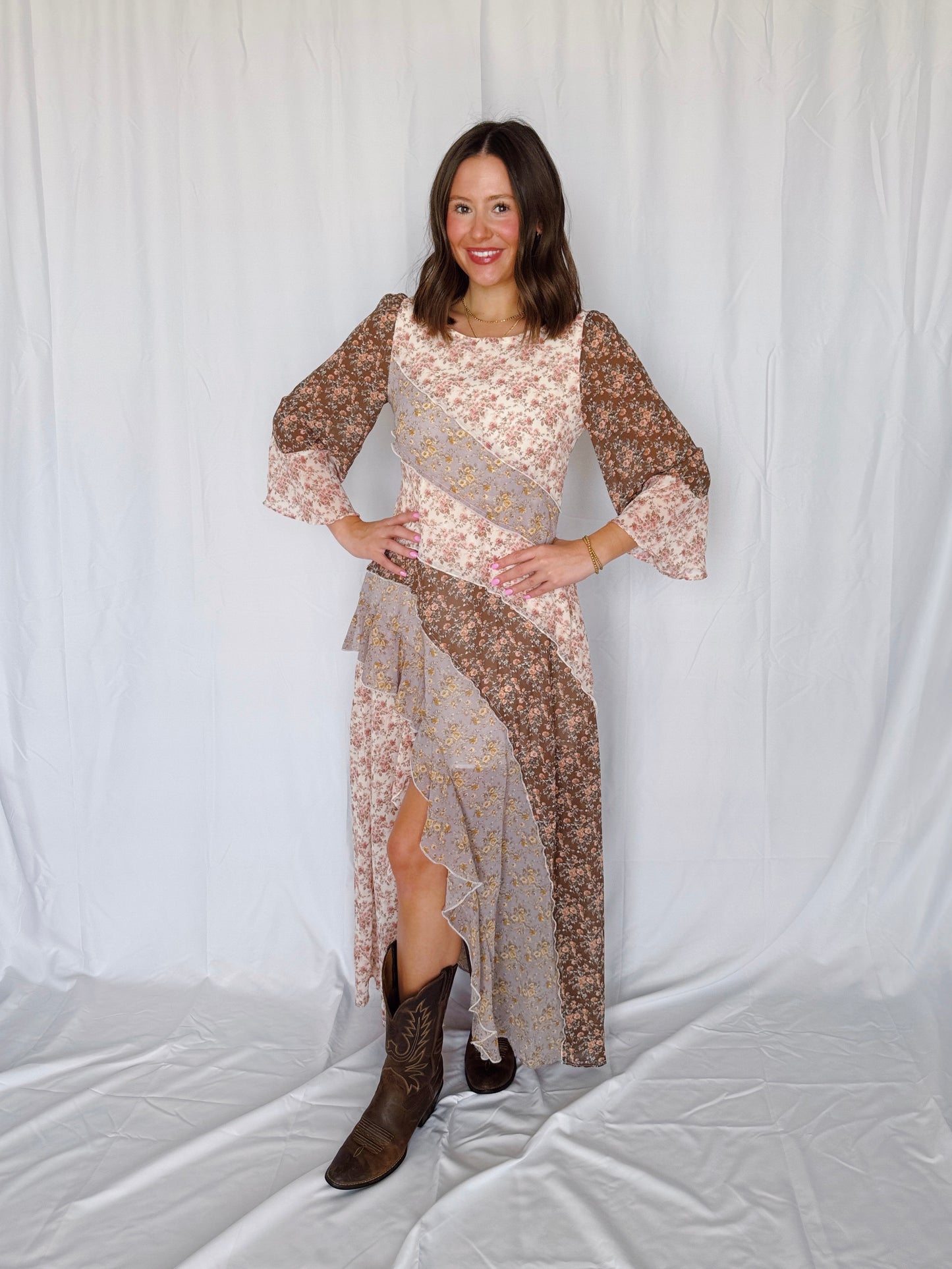 Golden Hour Floral Maxi Dress