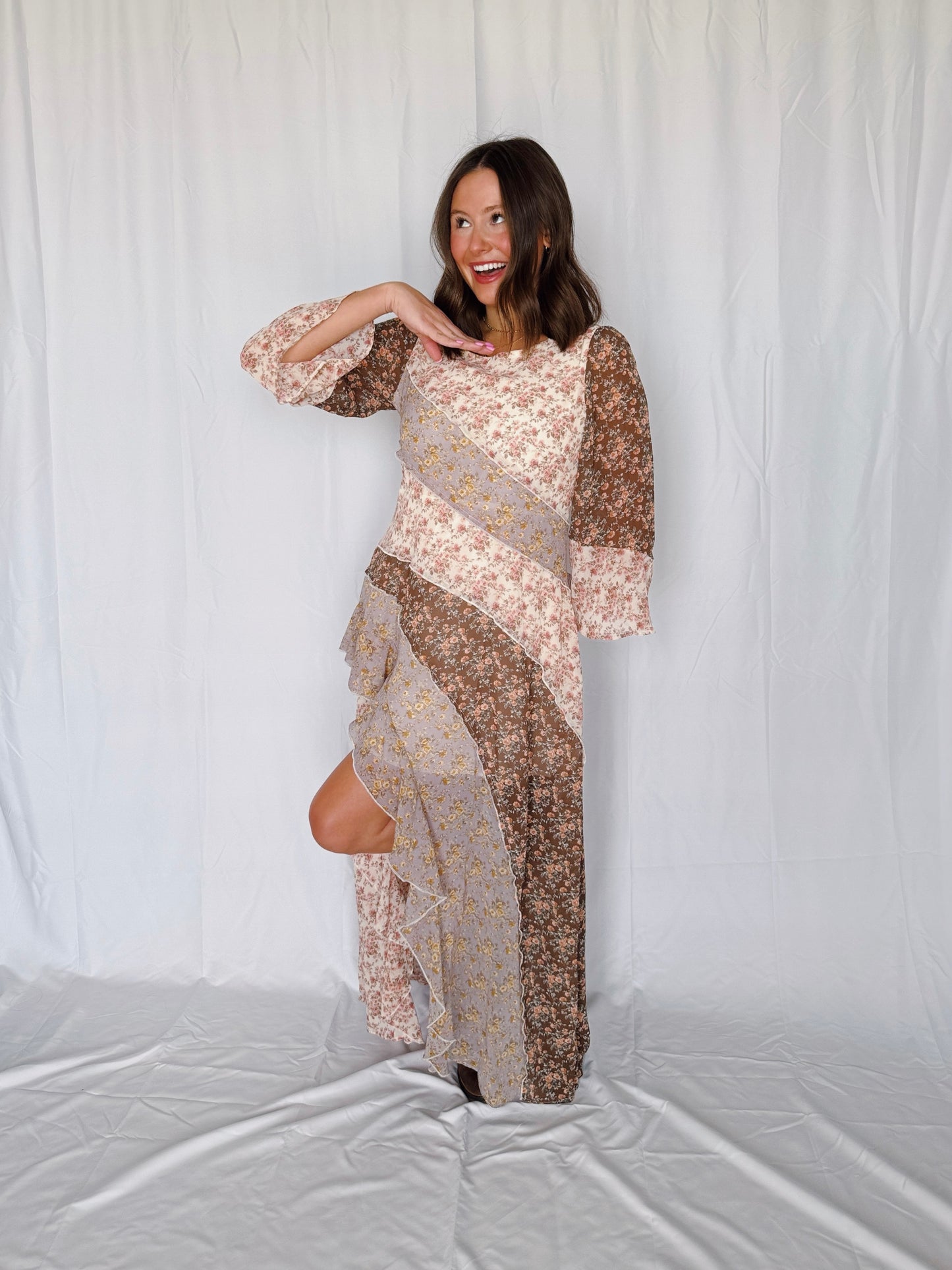 Golden Hour Floral Maxi Dress