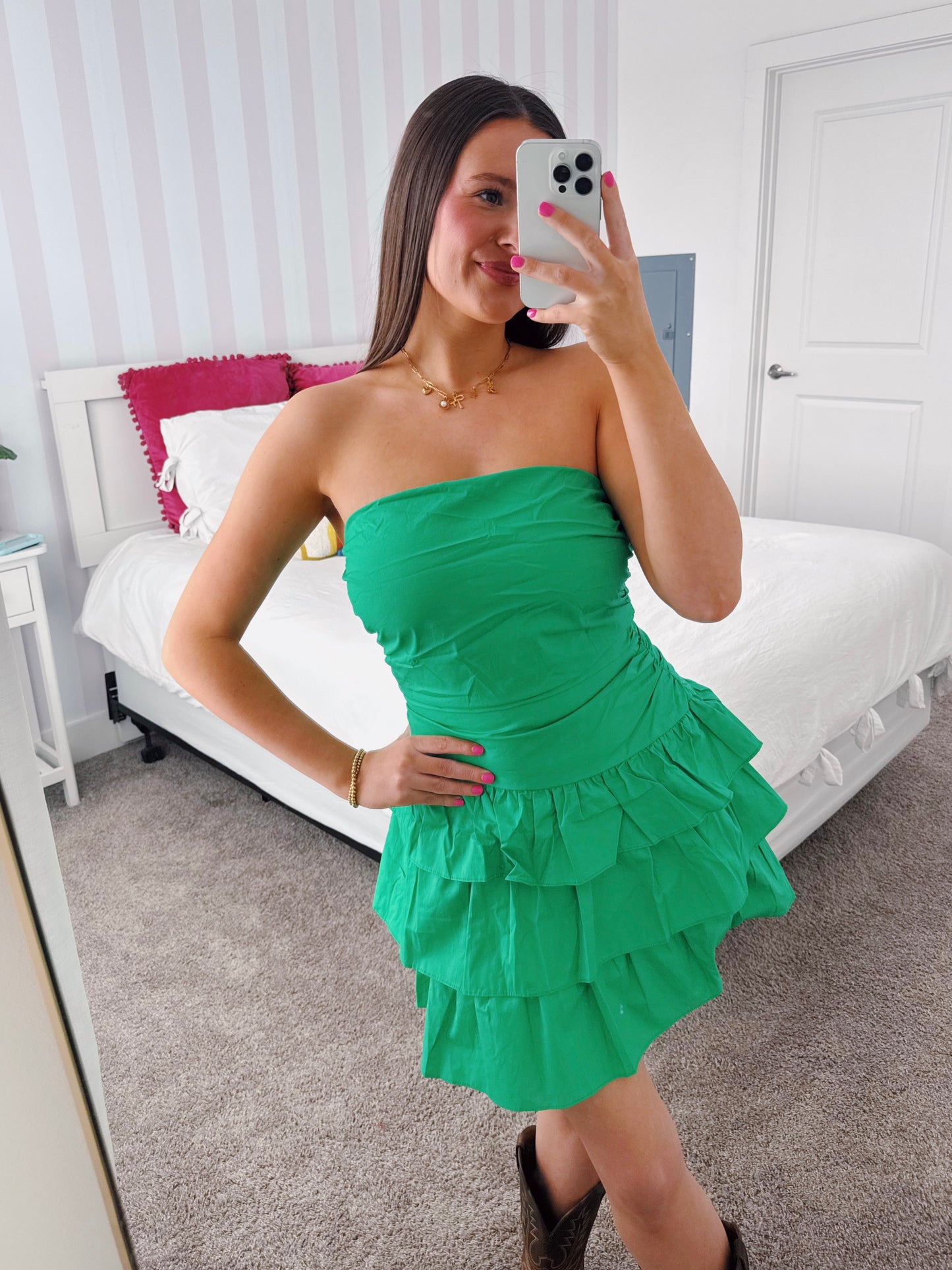 Make Your Mark Ruffle Dress