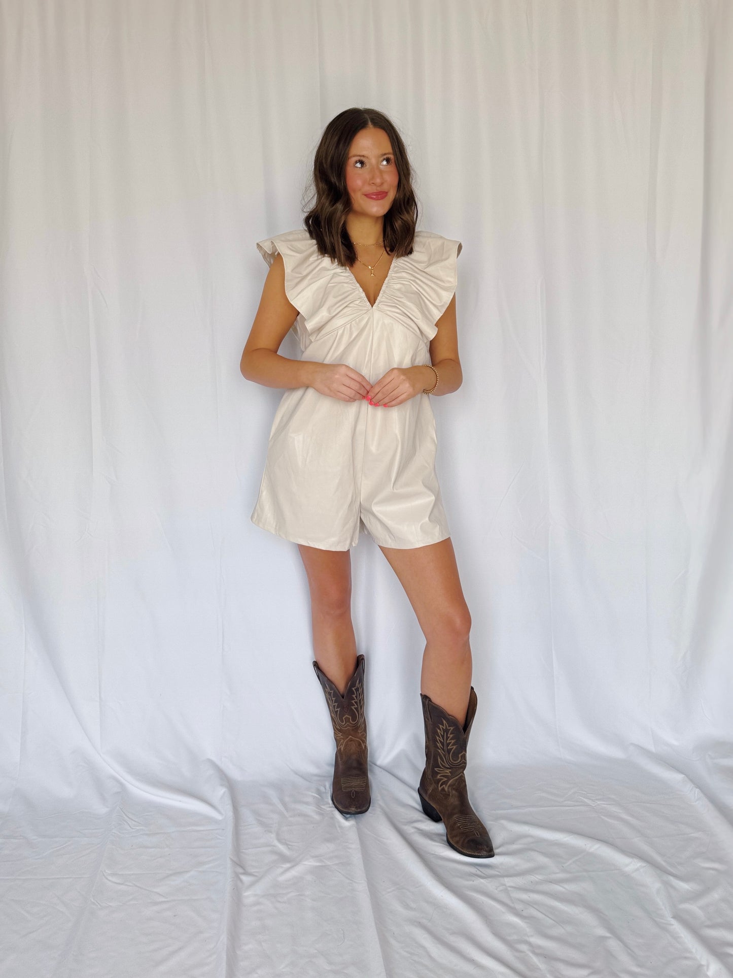 Play Date Leather Romper