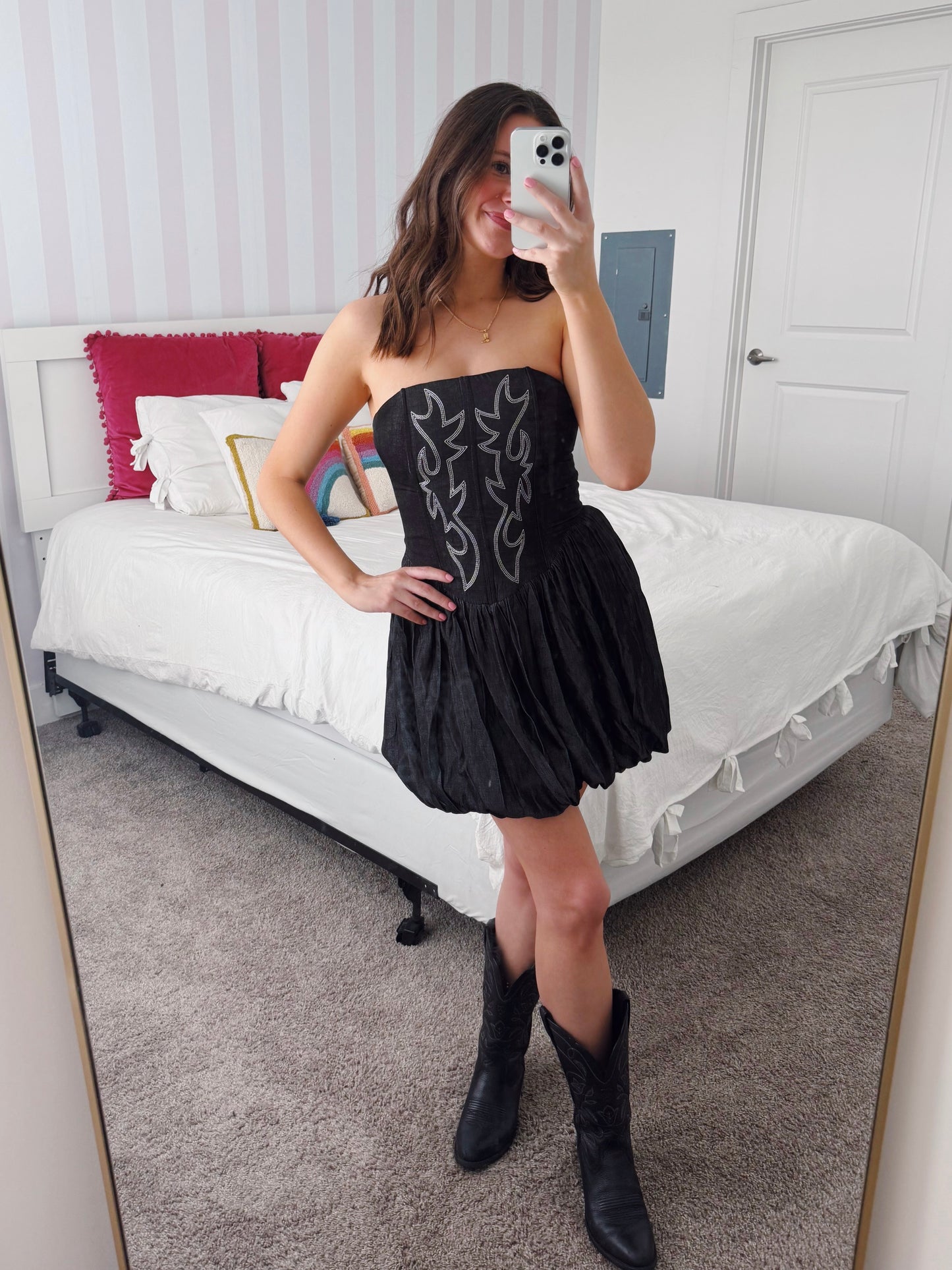 Hang Tight Honey Bubble Dress