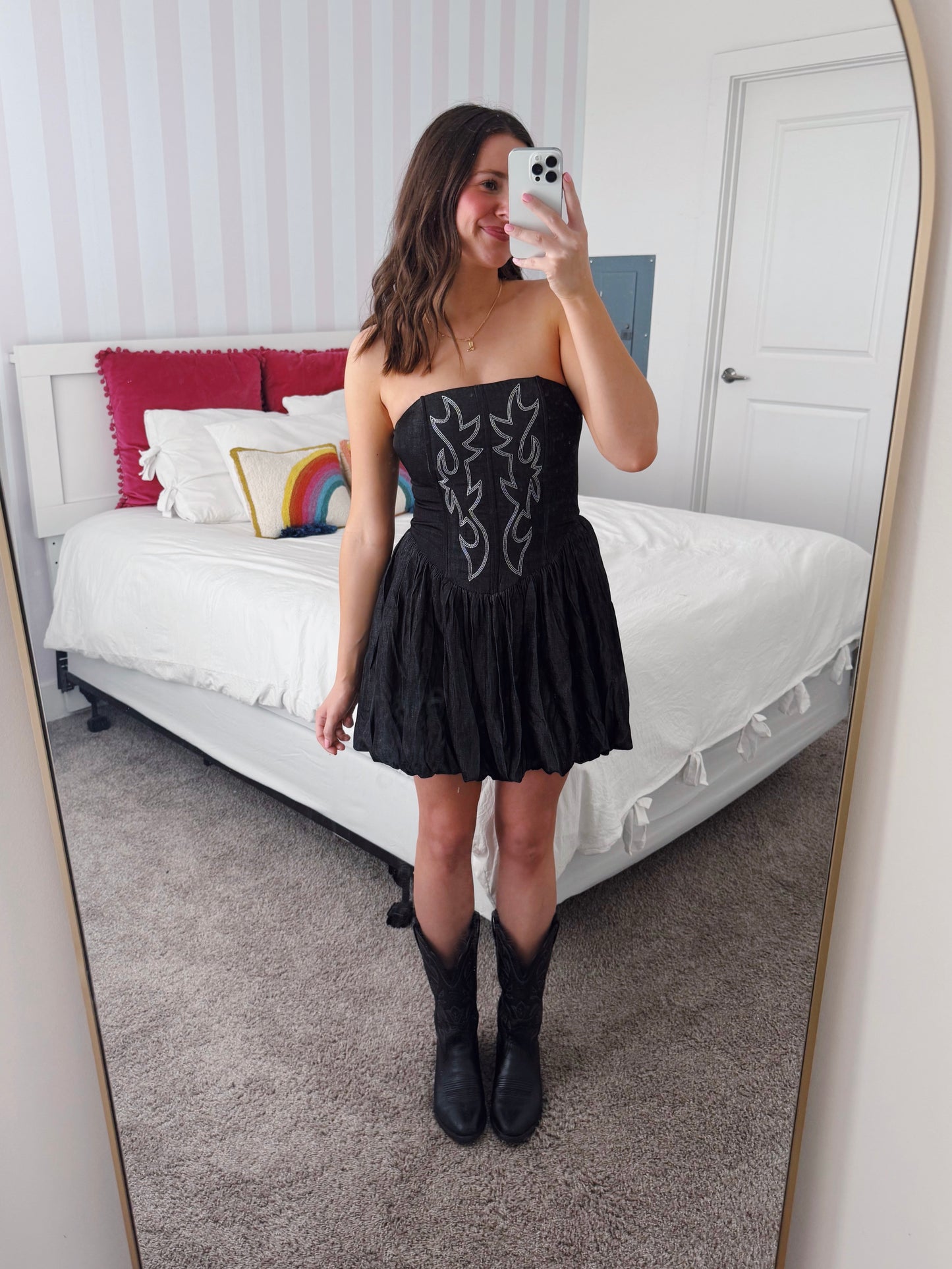 Hang Tight Honey Bubble Dress