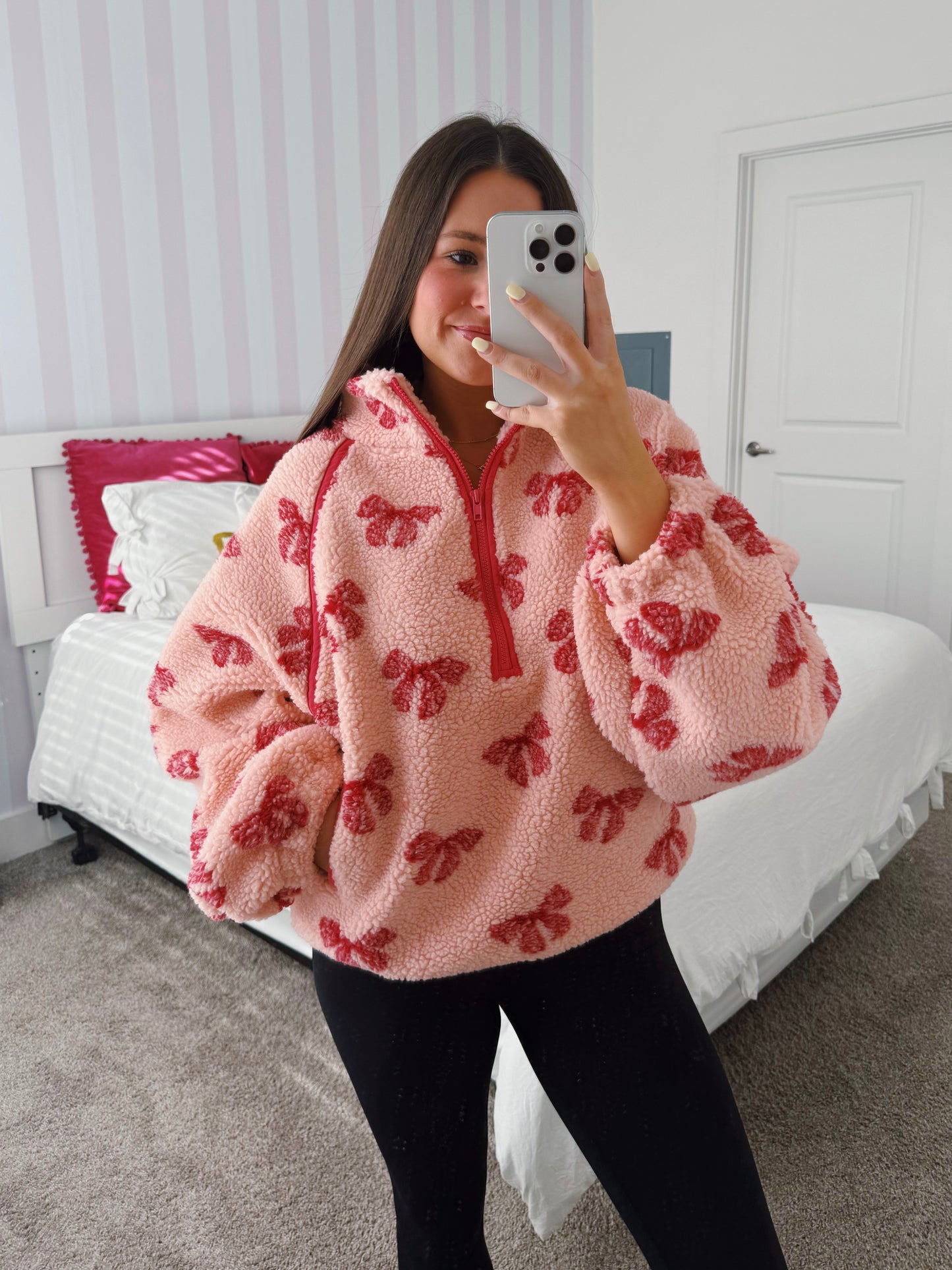 Wrapped in Warmth Fleece Henley Pullover