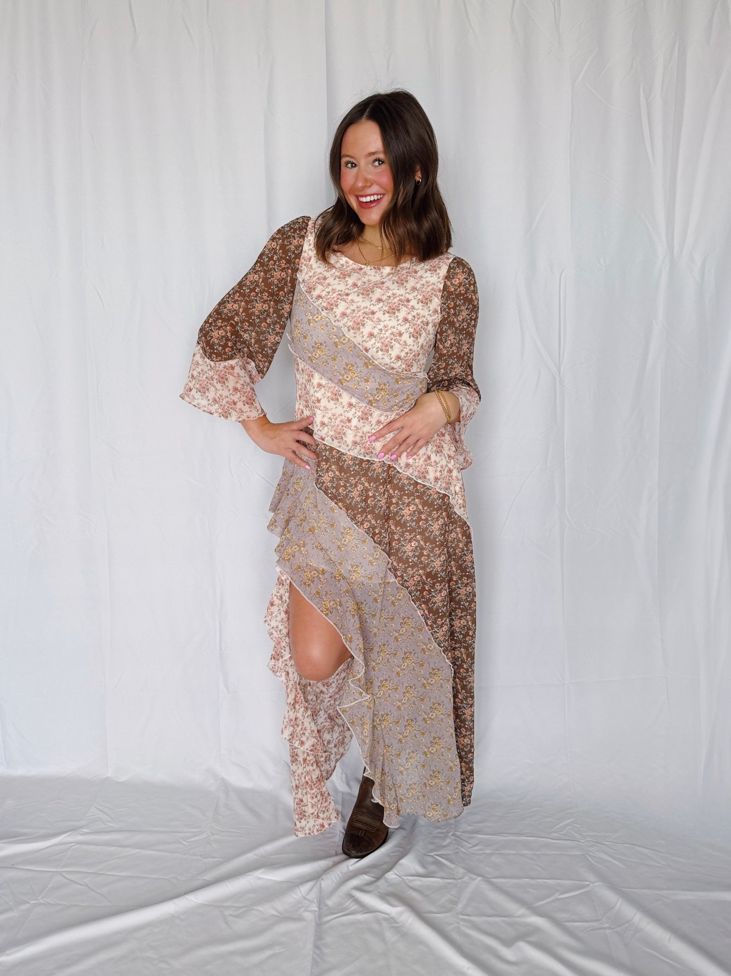 Golden Hour Floral Maxi Dress