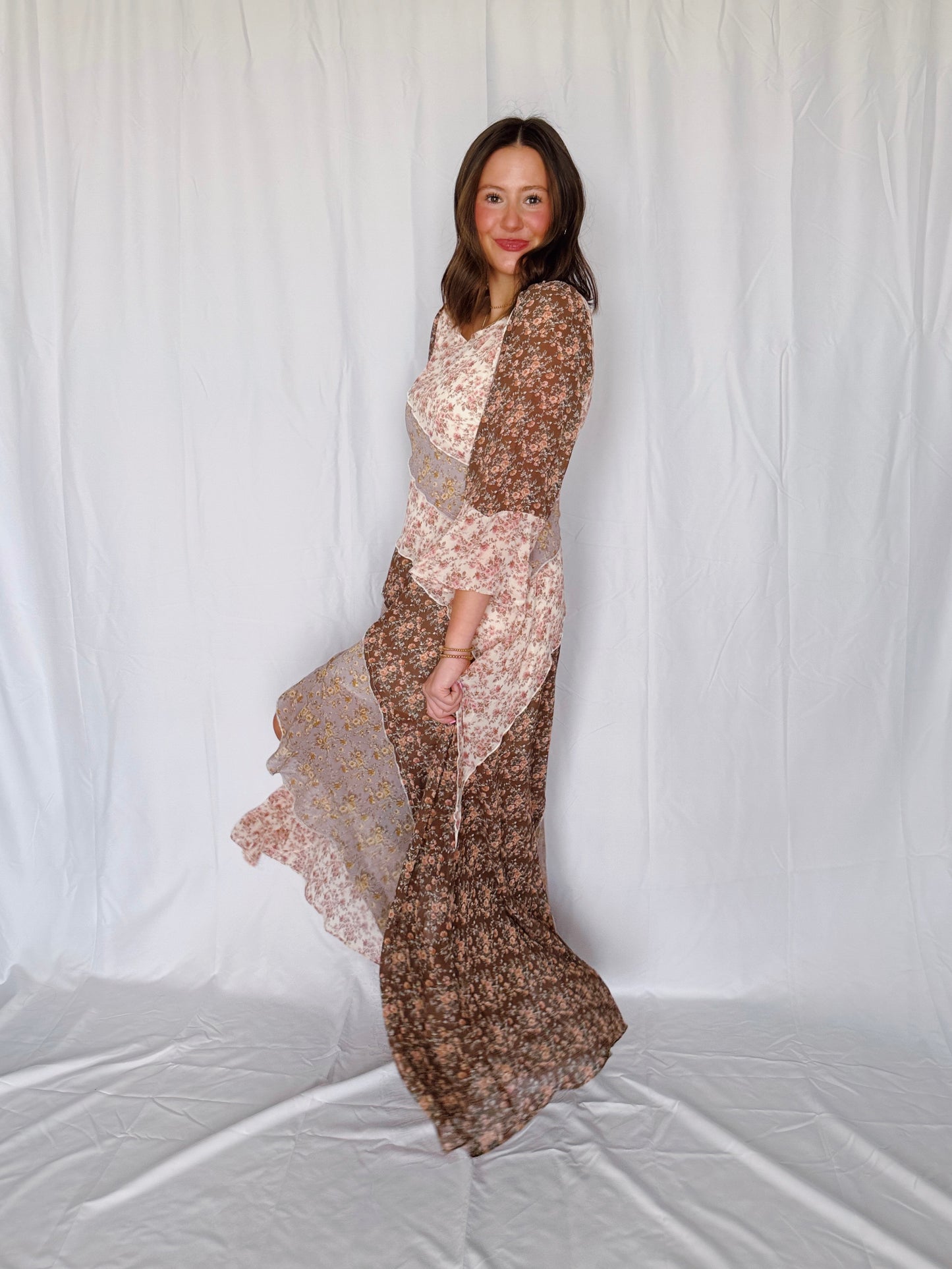Golden Hour Floral Maxi Dress