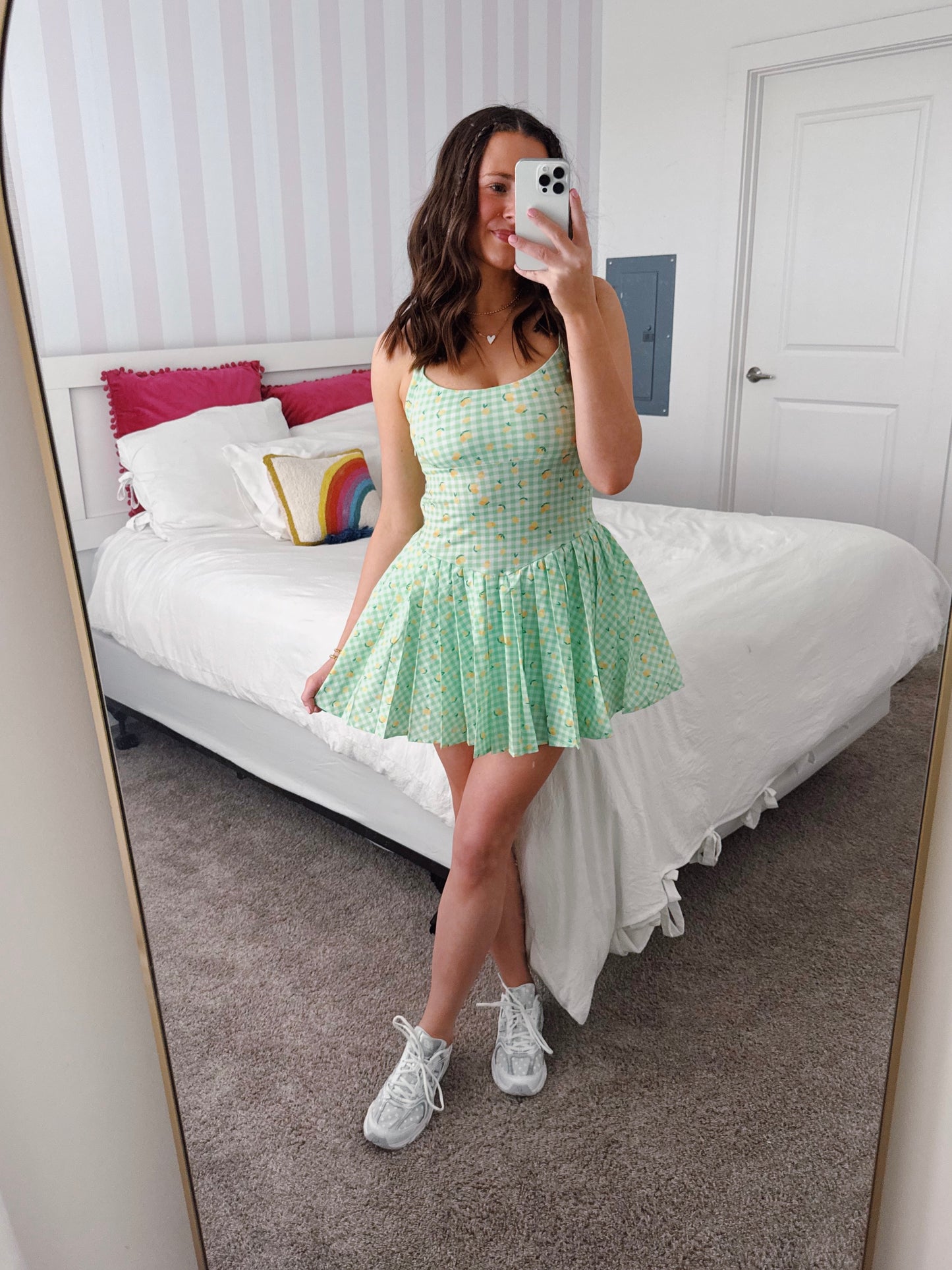 Tutti Frutti Lemon Athletic Romper Dress
