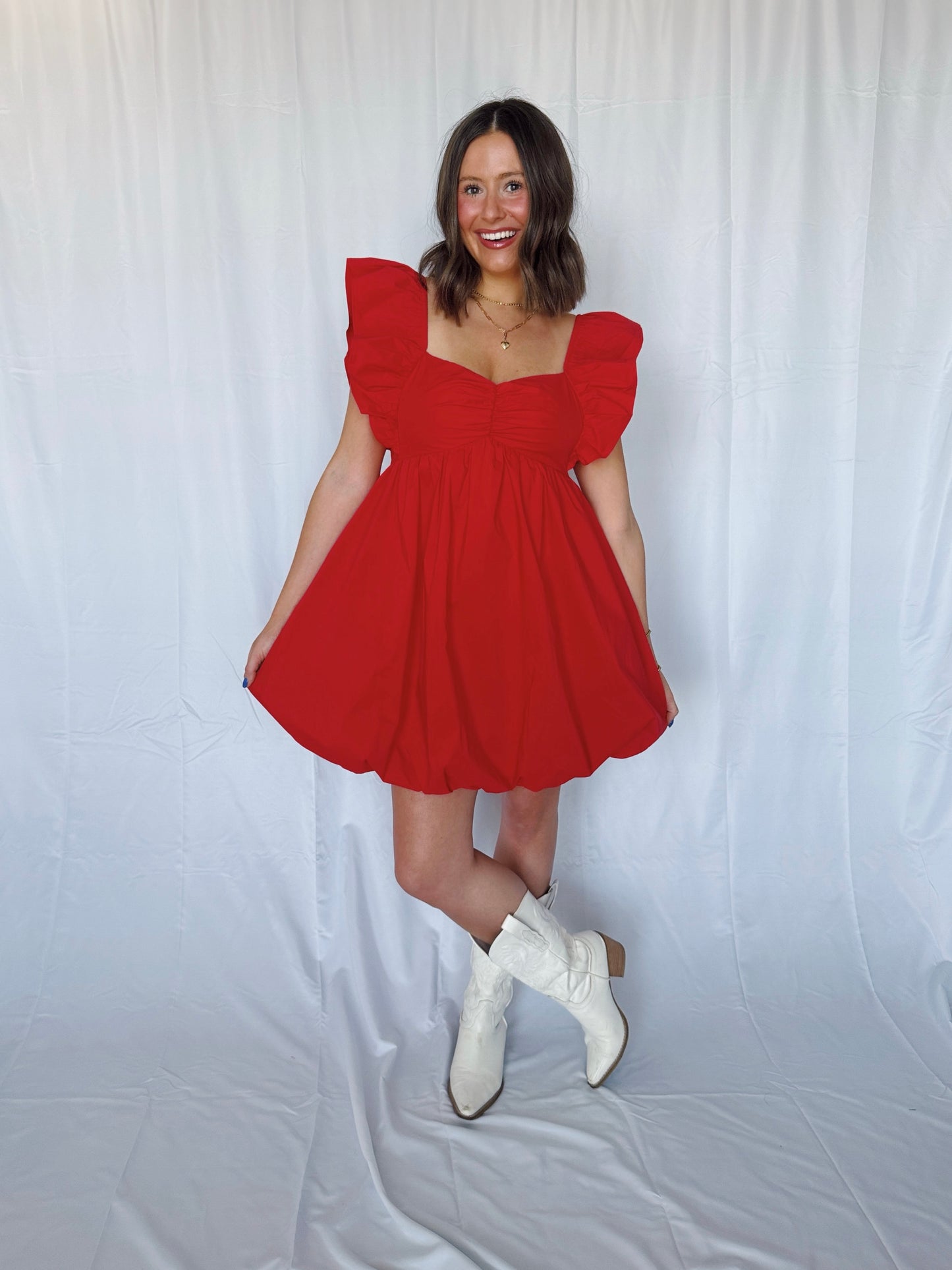 Candy Apple Bubble Dress