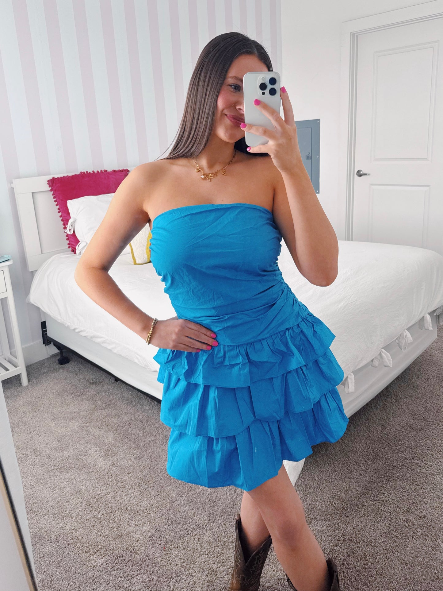 Make Your Mark Ruffle Dress
