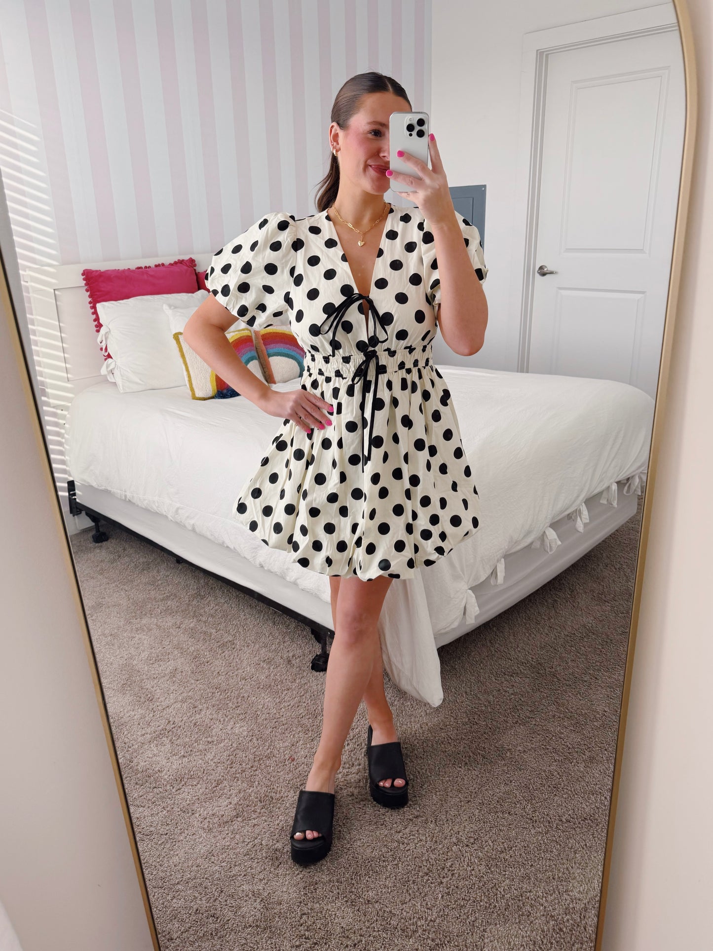 Center Stage Spotted Bubble Dress