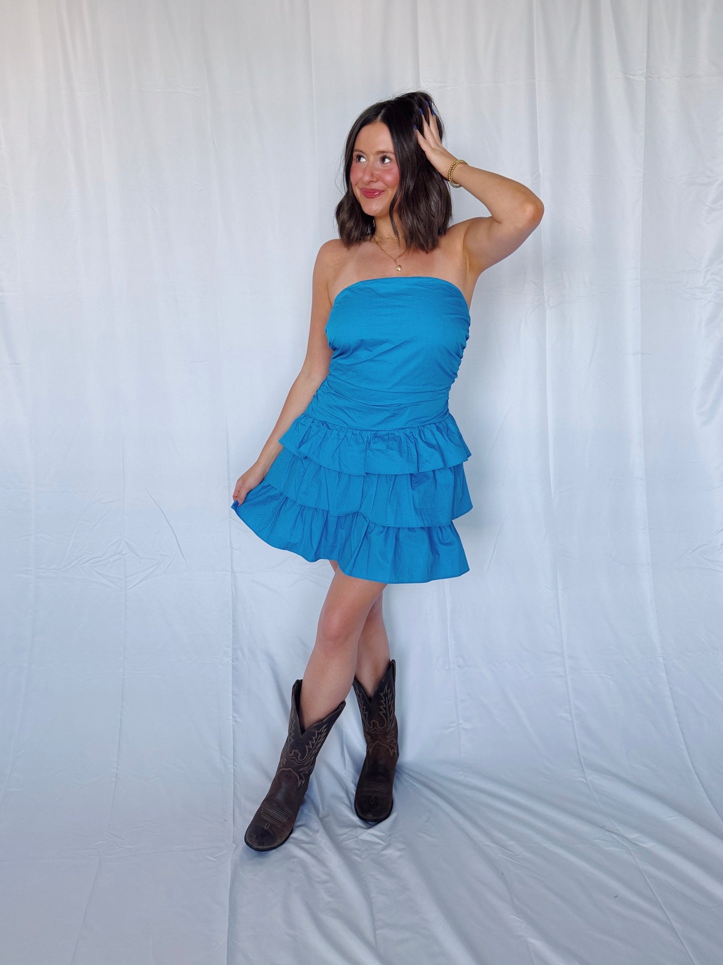 Make Your Mark Ruffle Dress