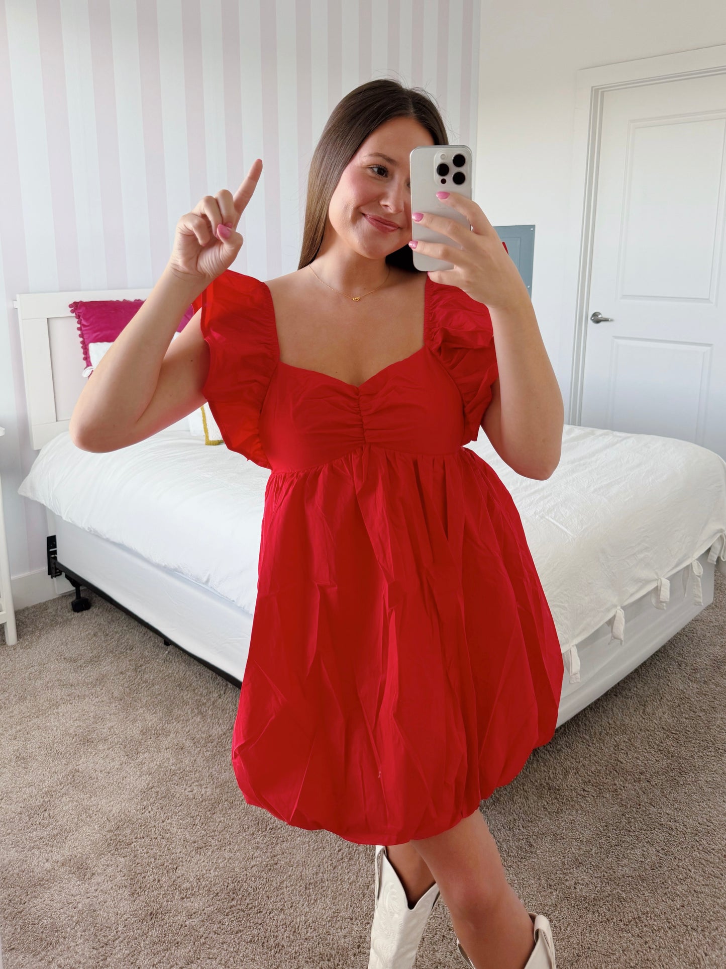 Candy Apple Bubble Dress