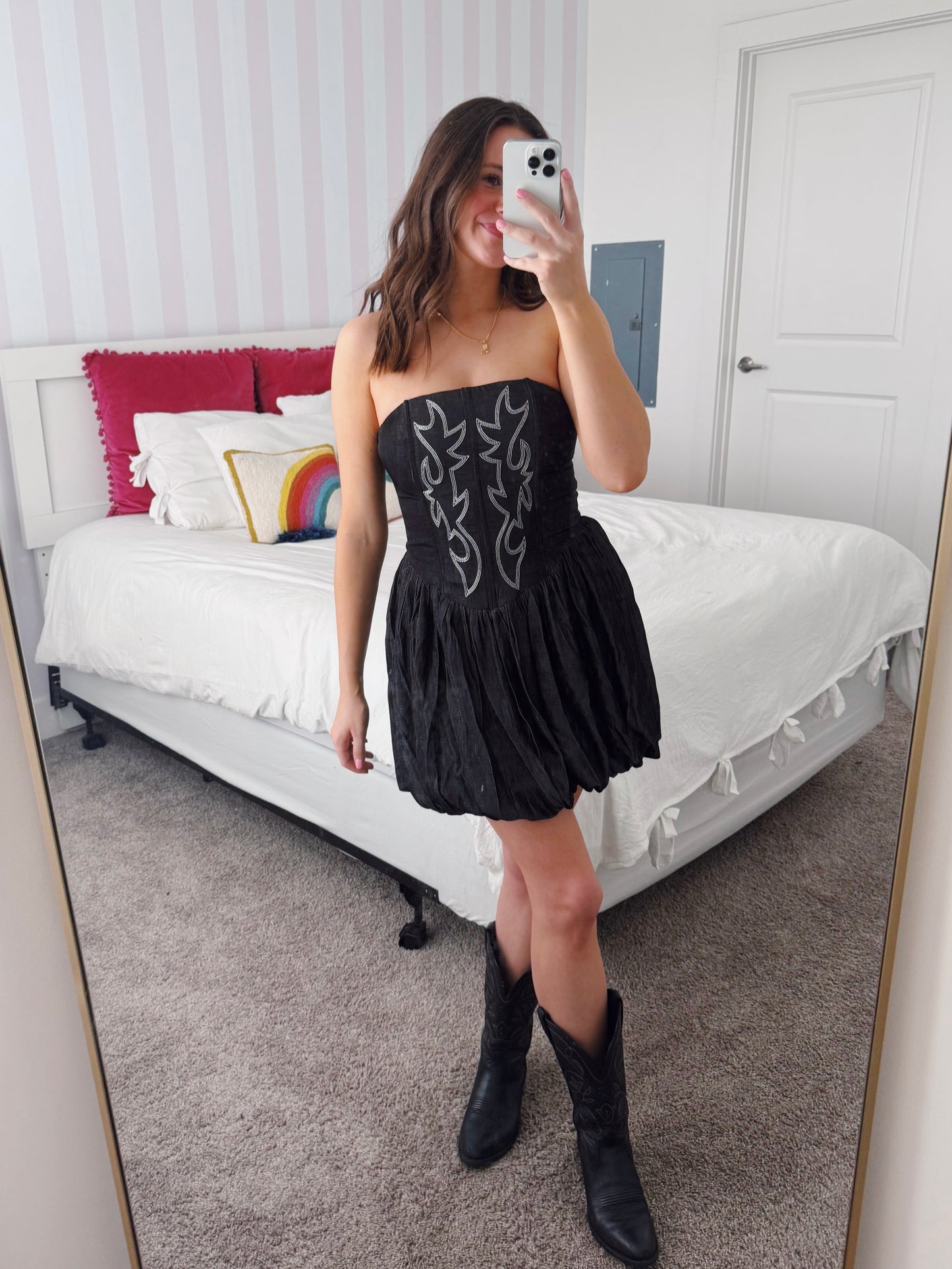 Hang Tight Honey Bubble Dress