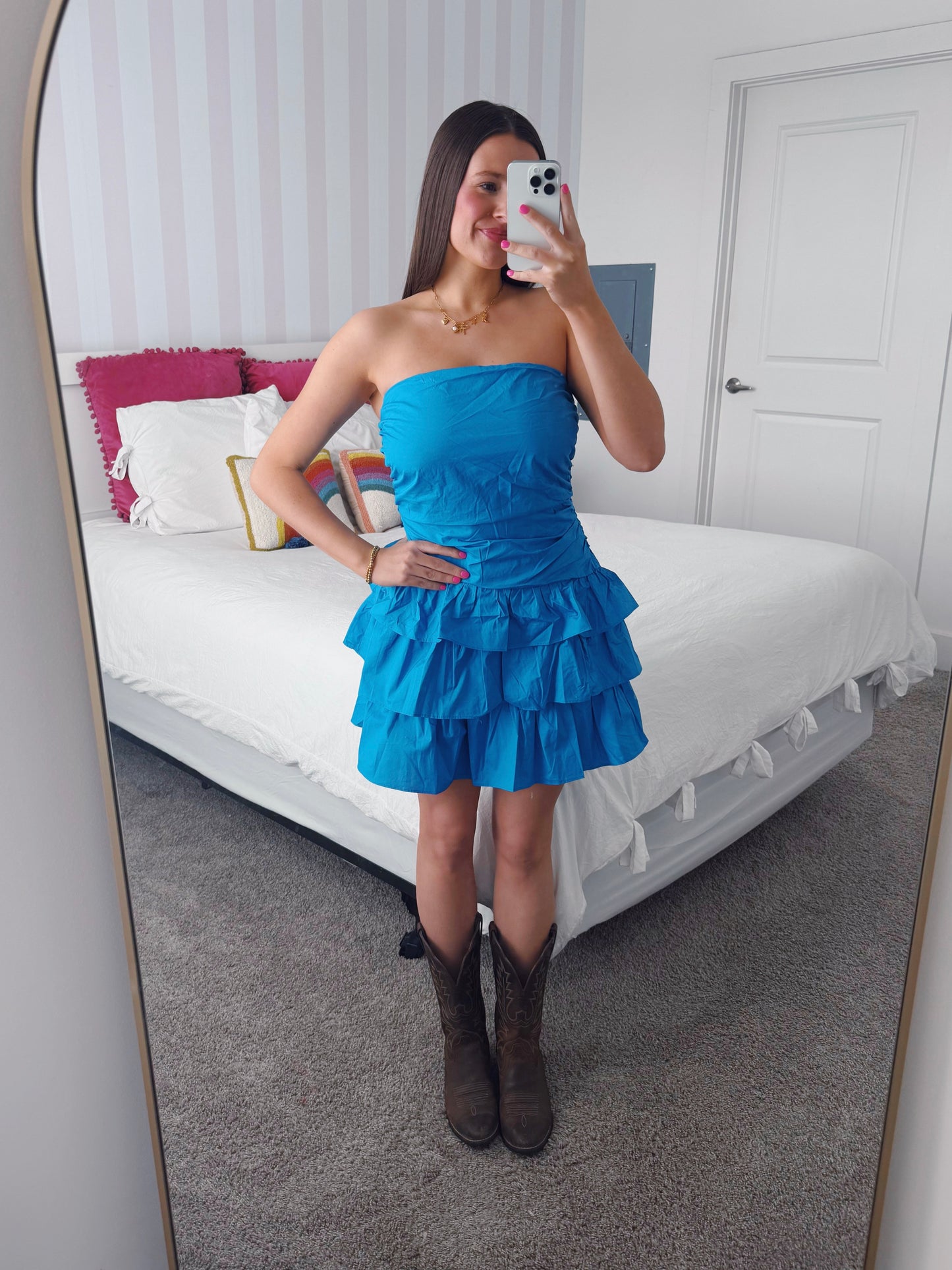 Make Your Mark Ruffle Dress