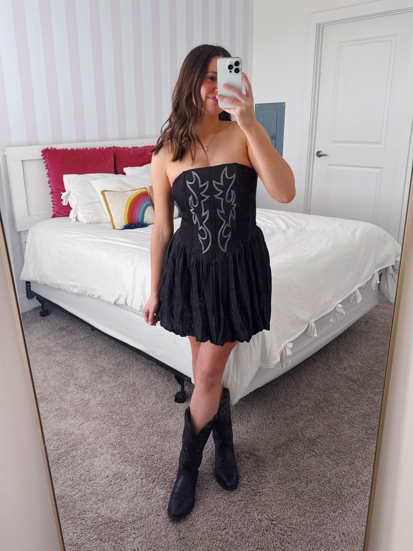 Hang Tight Honey Bubble Dress