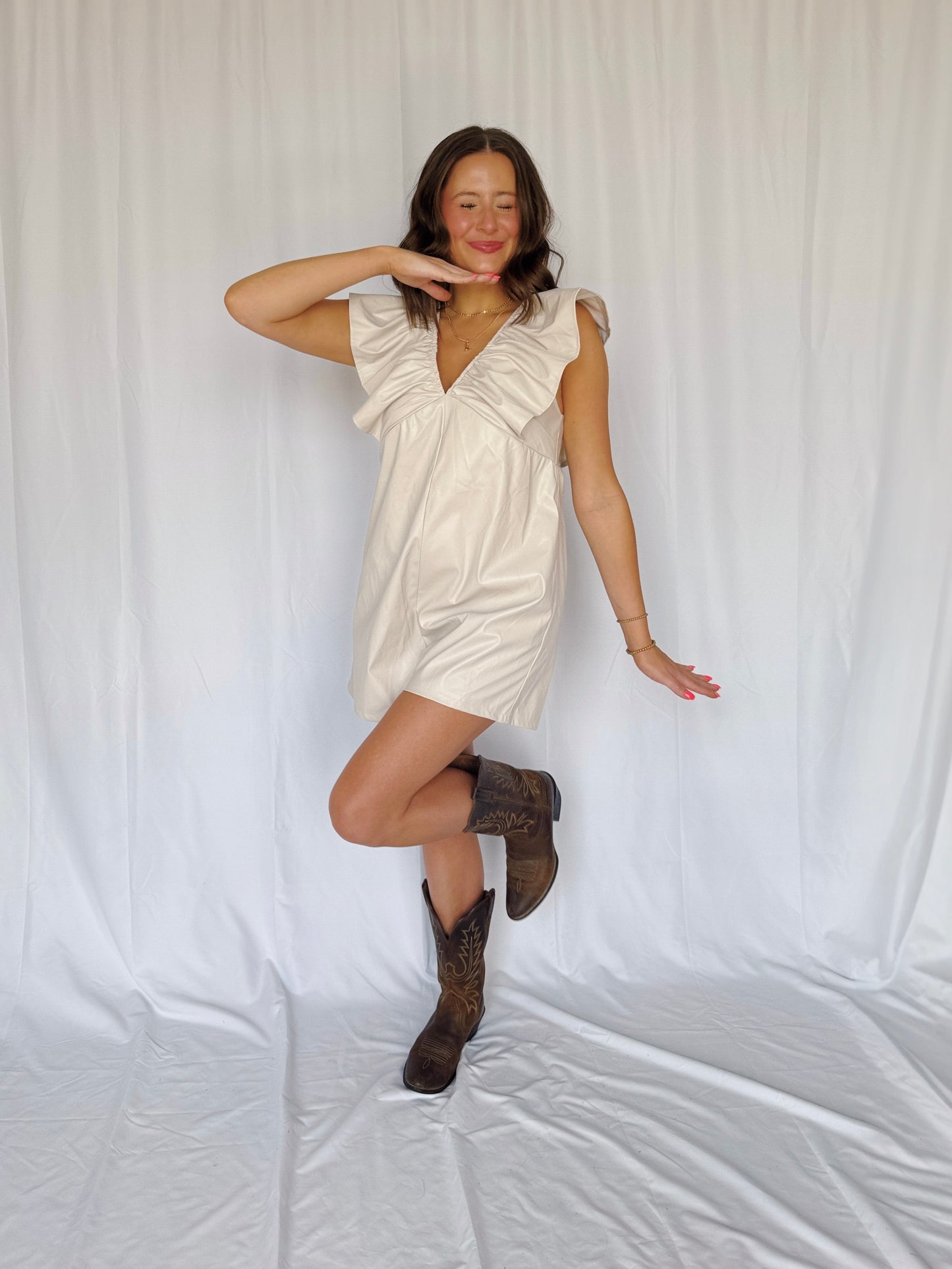Play Date Leather Romper