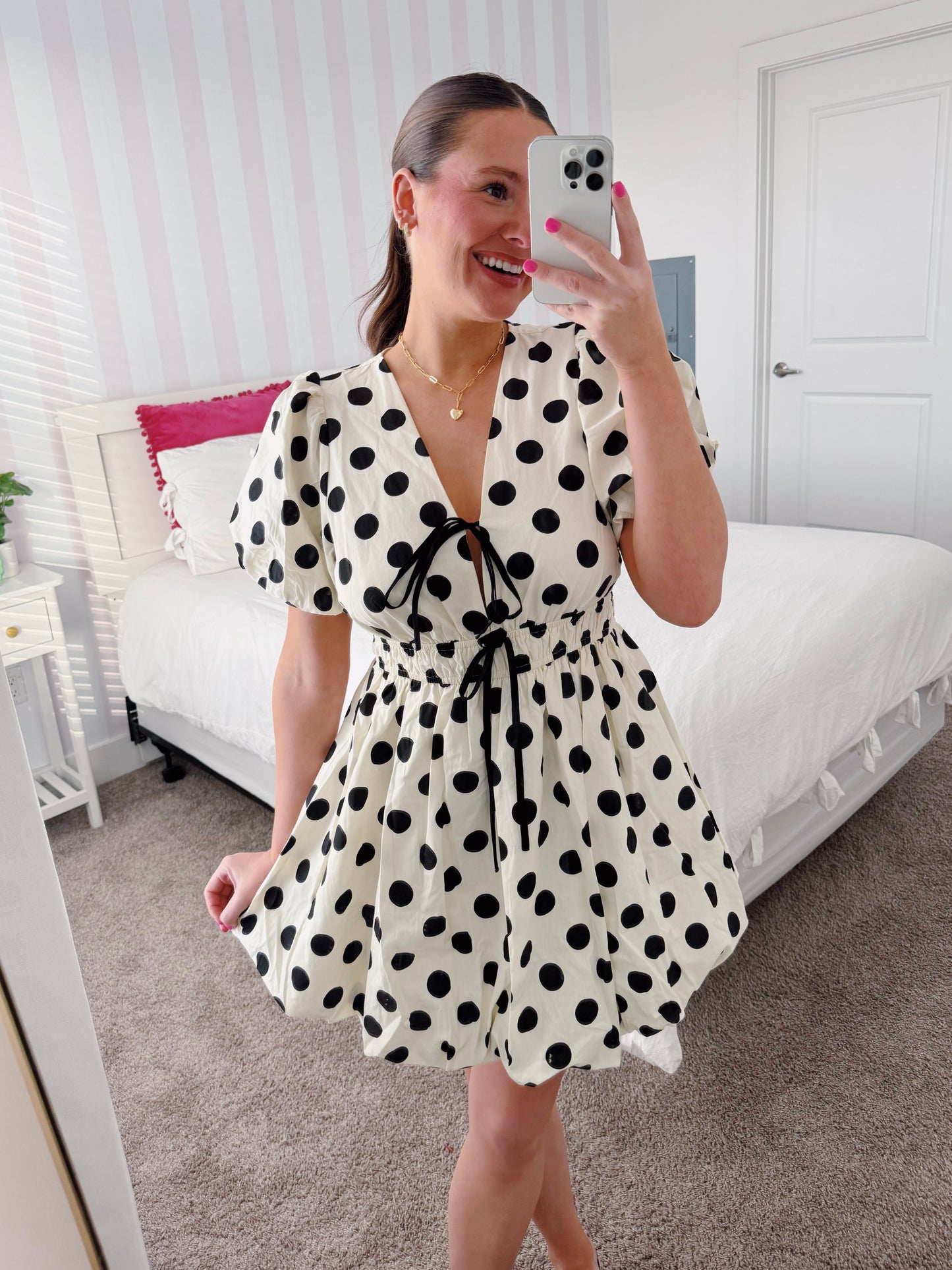 Center Stage Spotted Bubble Dress