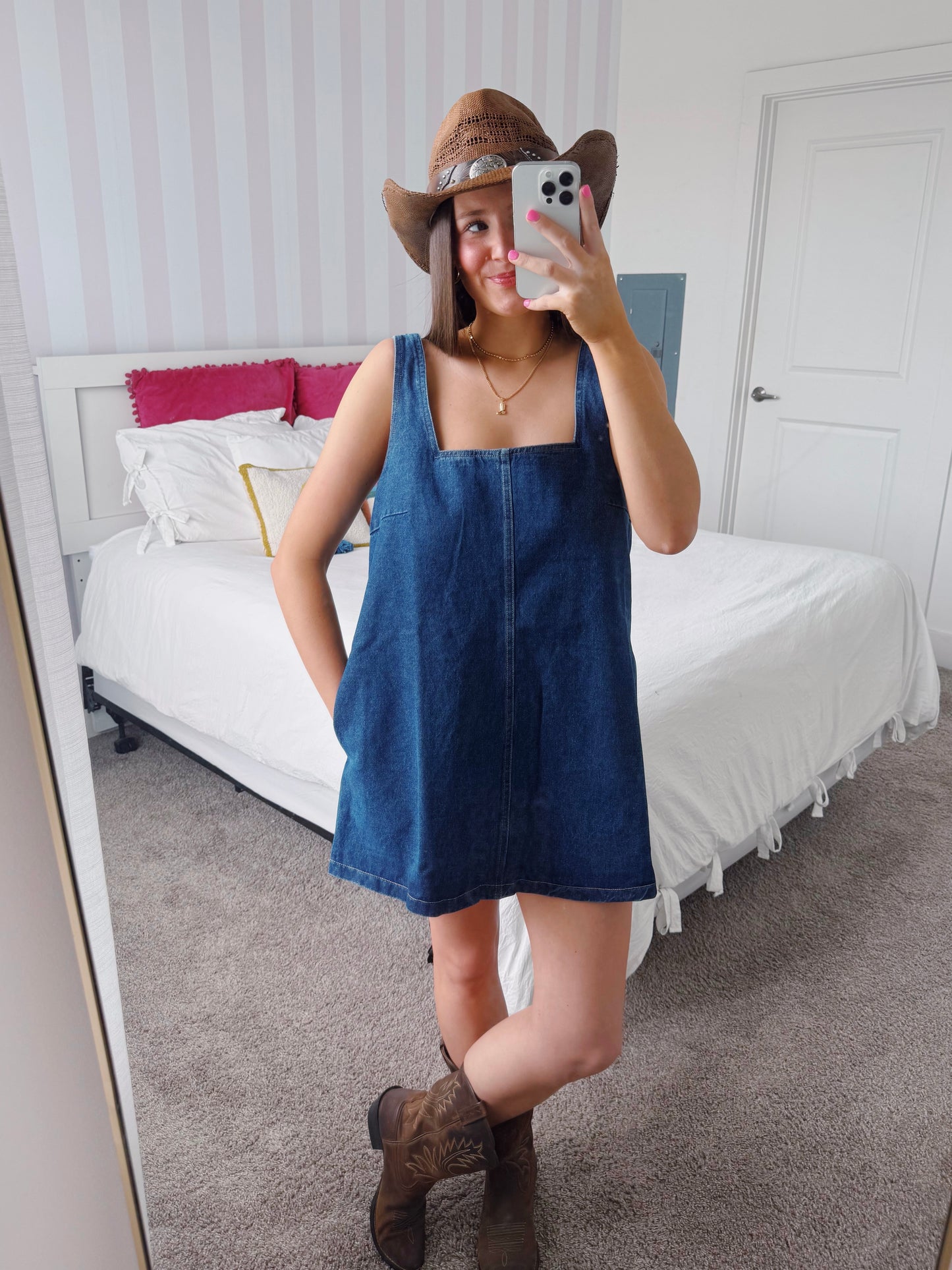 Long Live Cowgirls Denim Dress