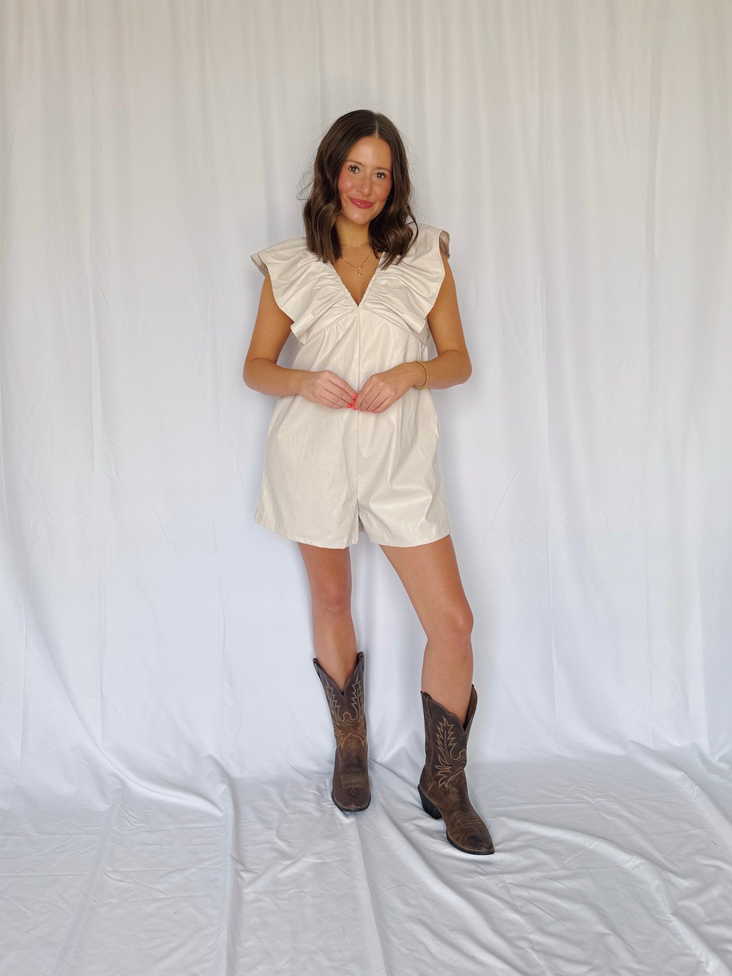 Play Date Leather Romper