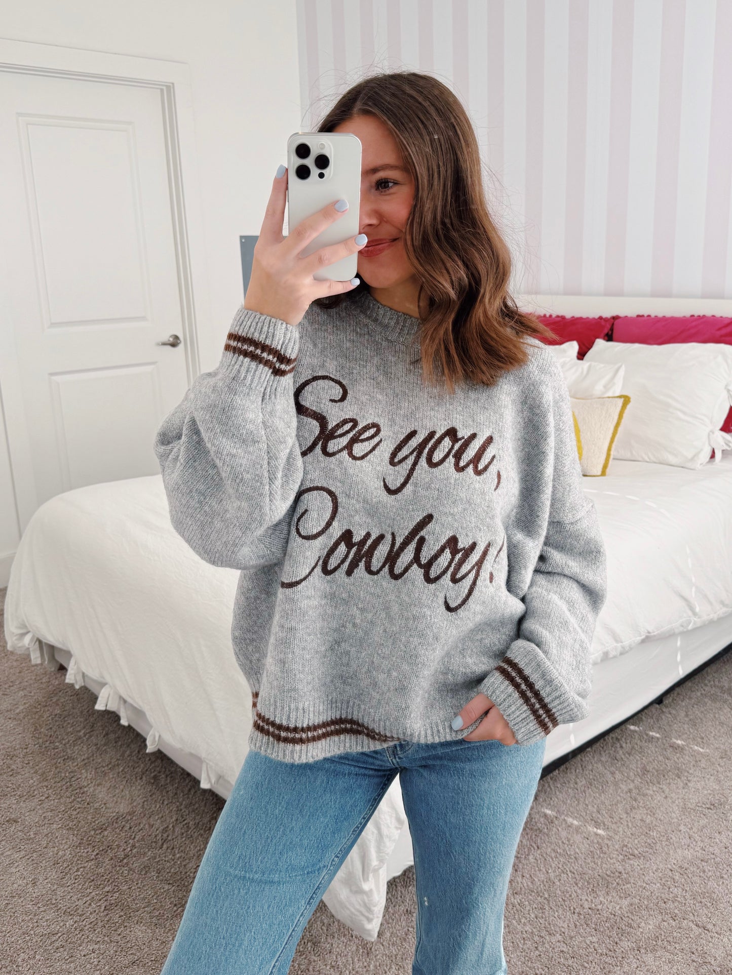 See You Cowboy Sweater