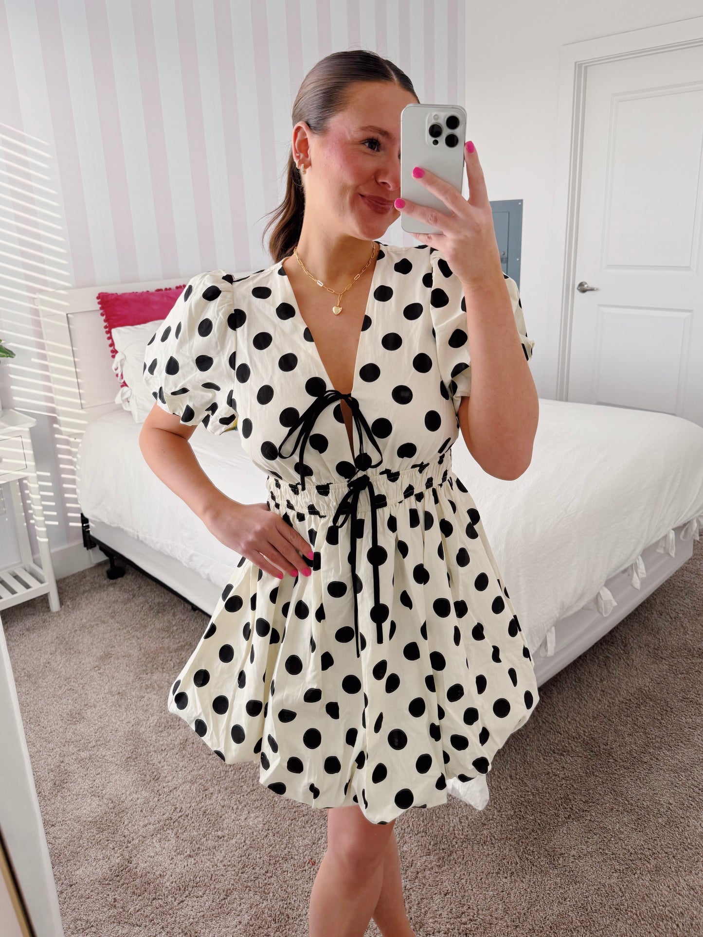 Center Stage Spotted Bubble Dress