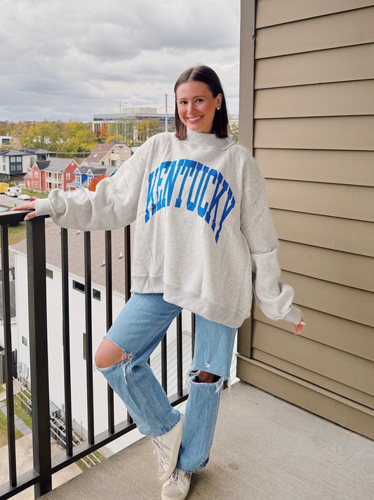 Kentucky Reversible Mock Neck Sweatshirt