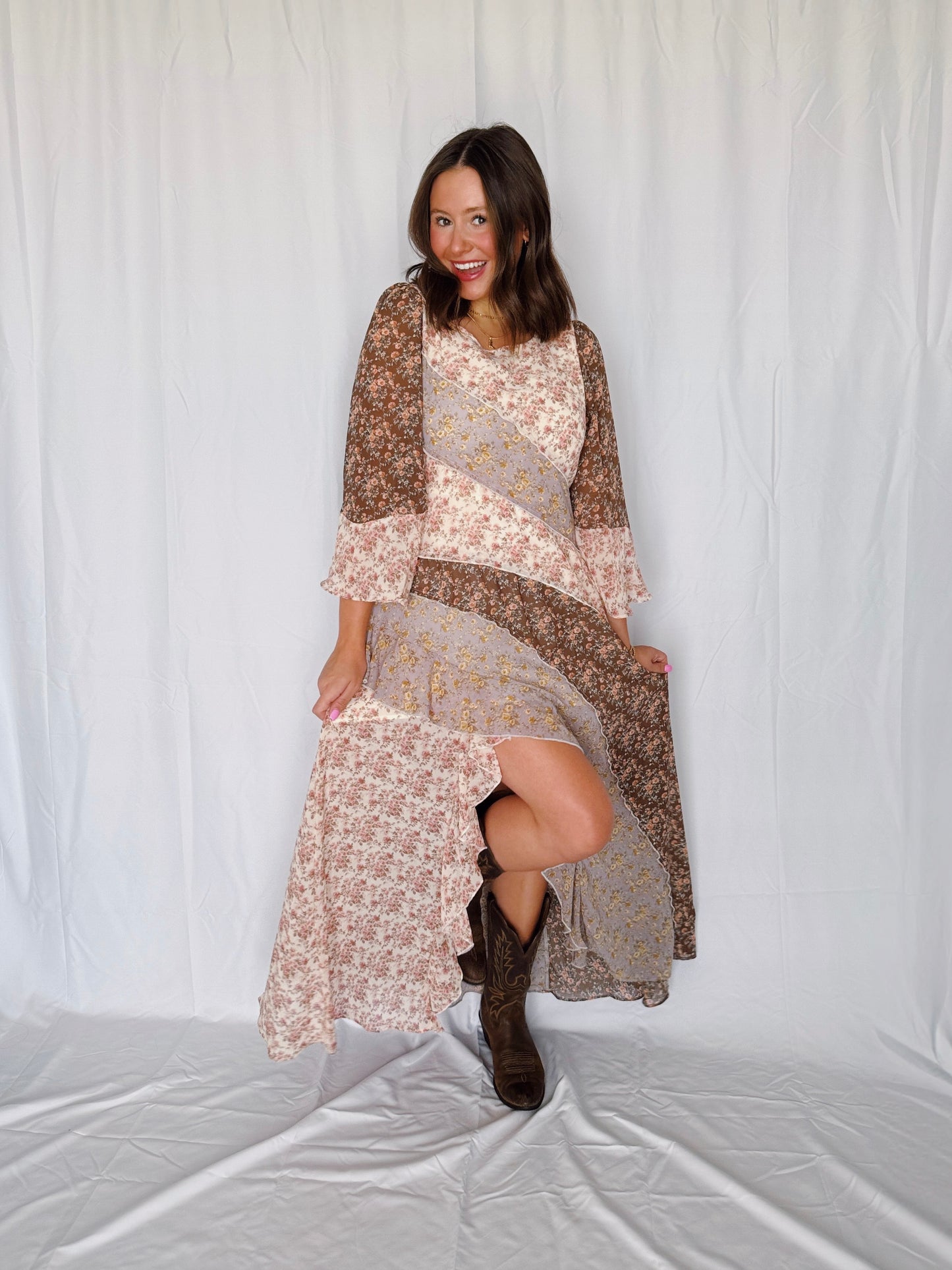 Golden Hour Floral Maxi Dress