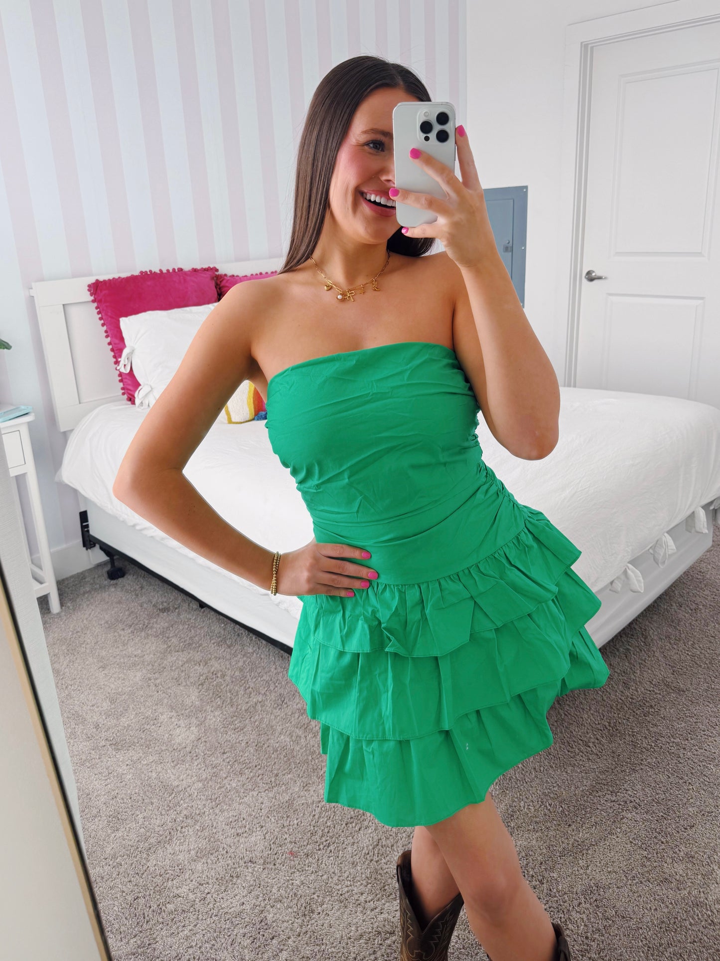 Make Your Mark Ruffle Dress