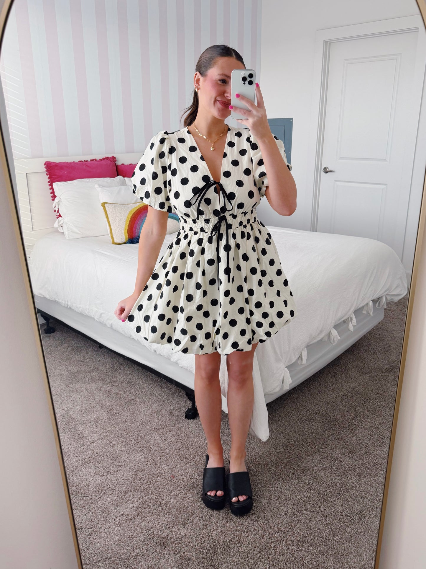 Center Stage Spotted Bubble Dress