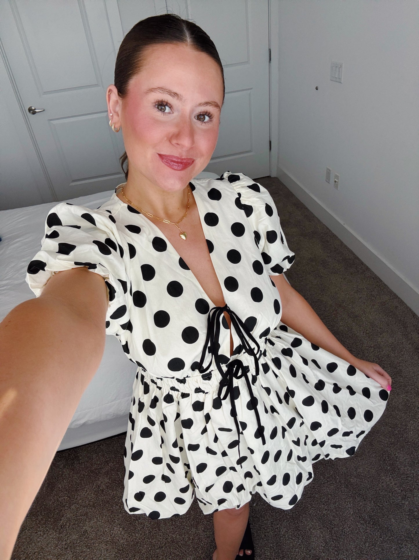Center Stage Spotted Bubble Dress