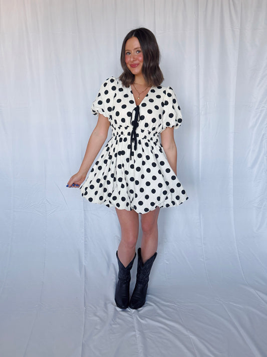Center Stage Spotted Bubble Dress