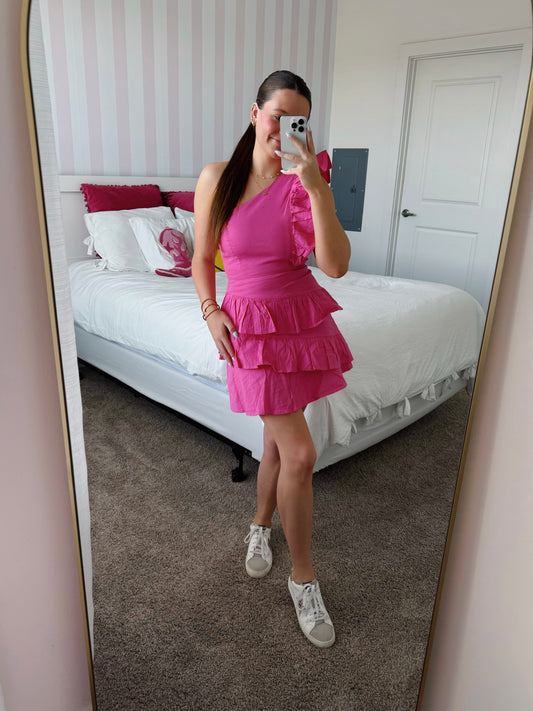 Pretty In Pink Ruffle Dress