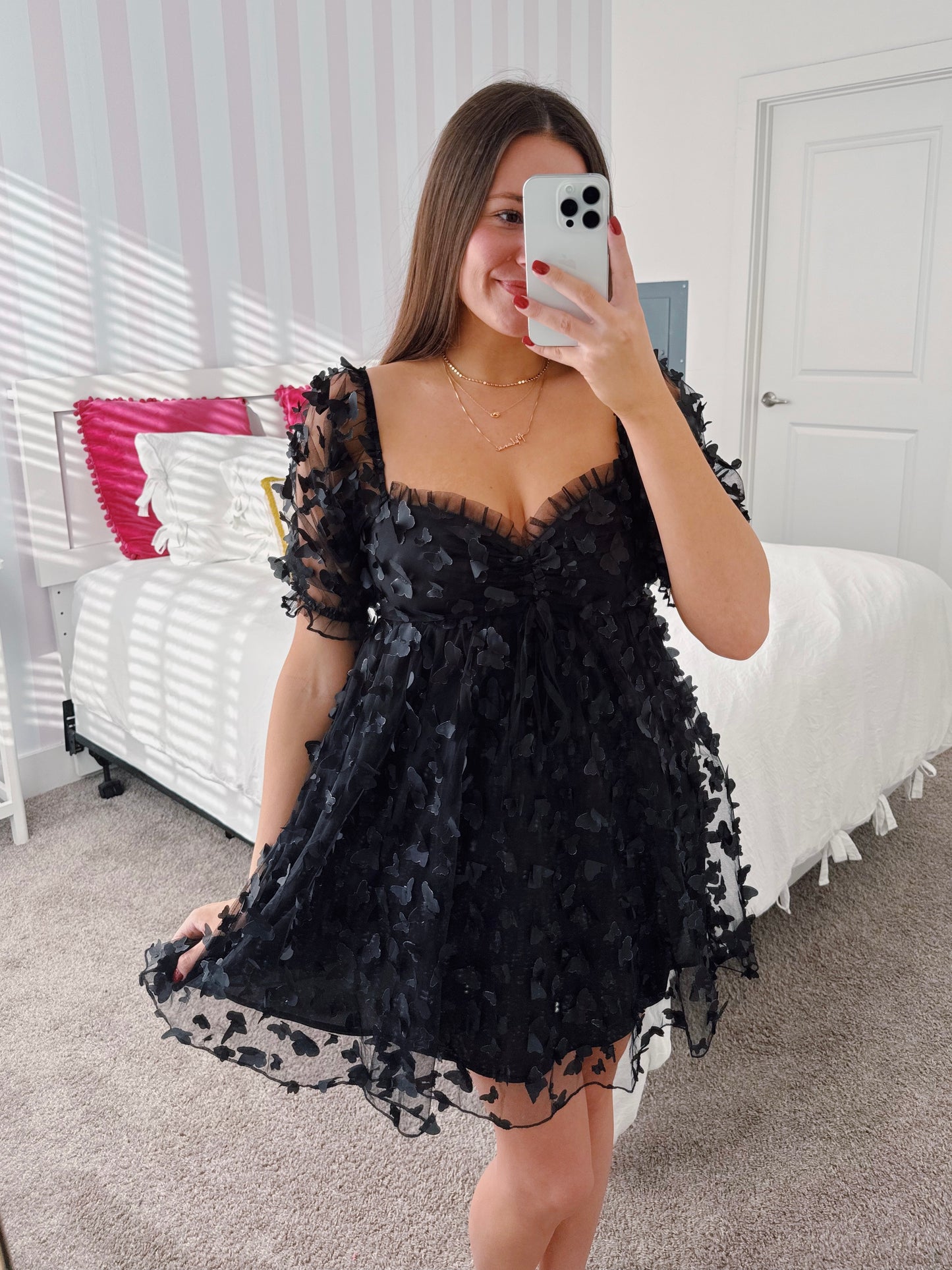 Come Fly With Me Butterfly Babydoll Dress