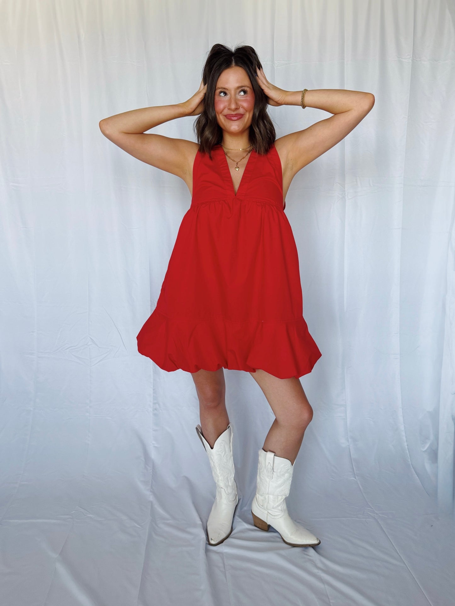 Steal a Kiss Bow Back Bubble Dress