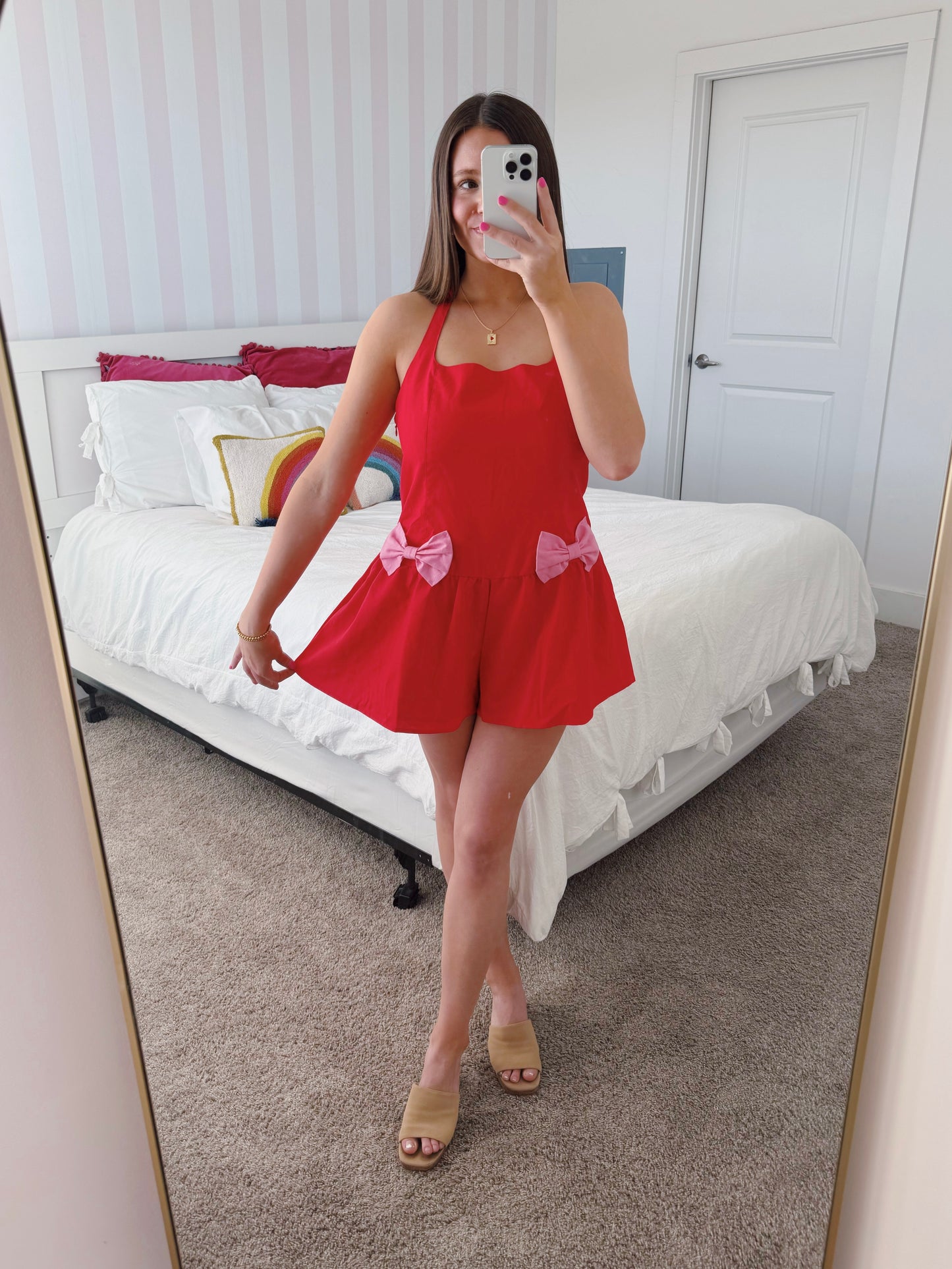 Watermelon Sugar Bow Romper
