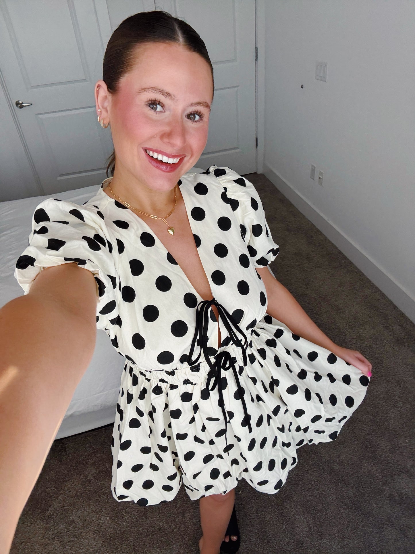 Center Stage Spotted Bubble Dress