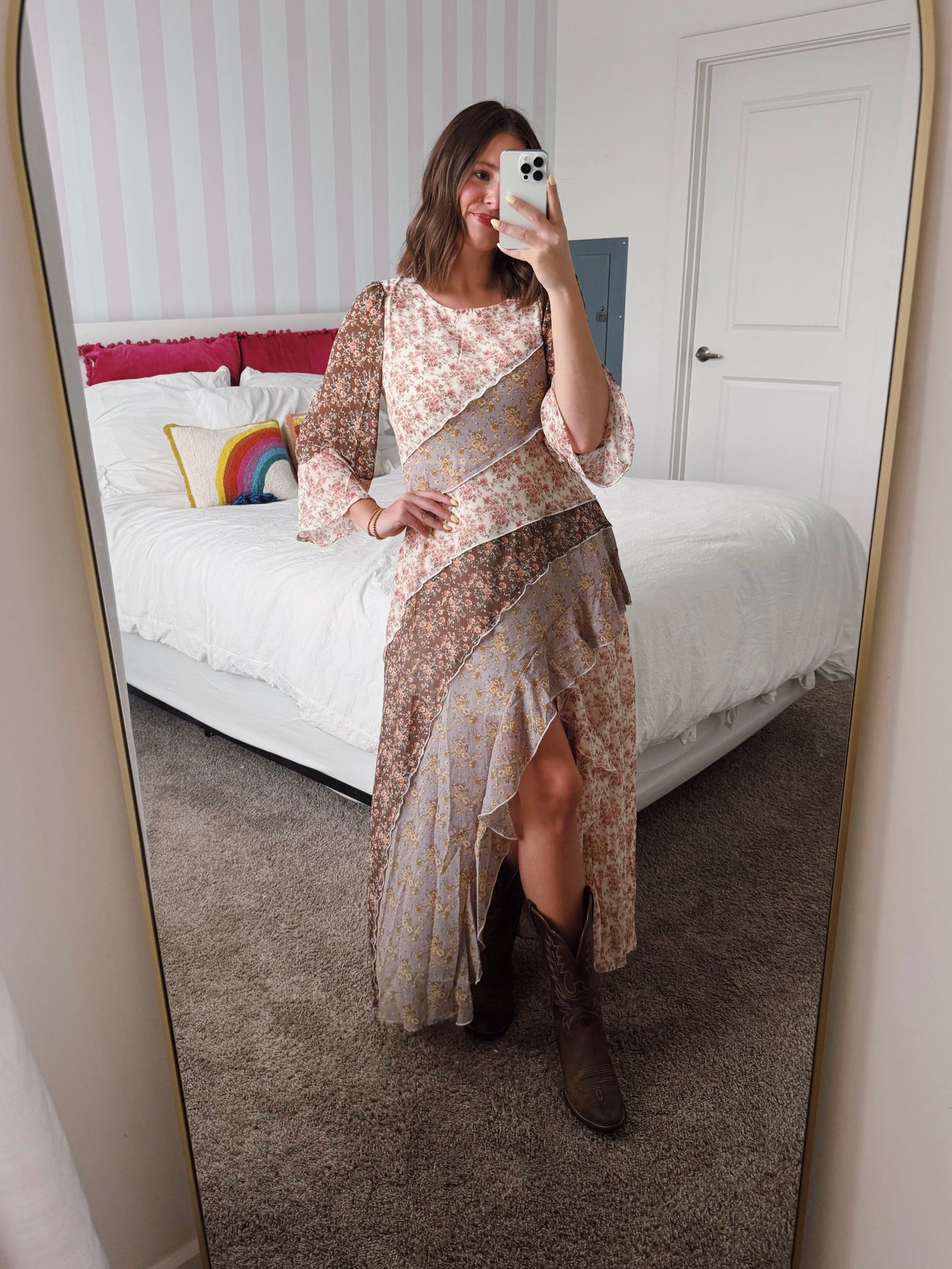 Golden Hour Floral Maxi Dress