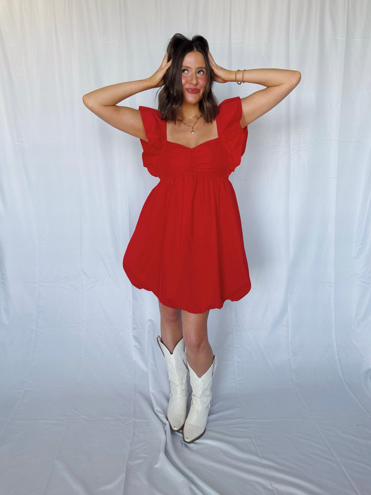 Candy Apple Bubble Dress