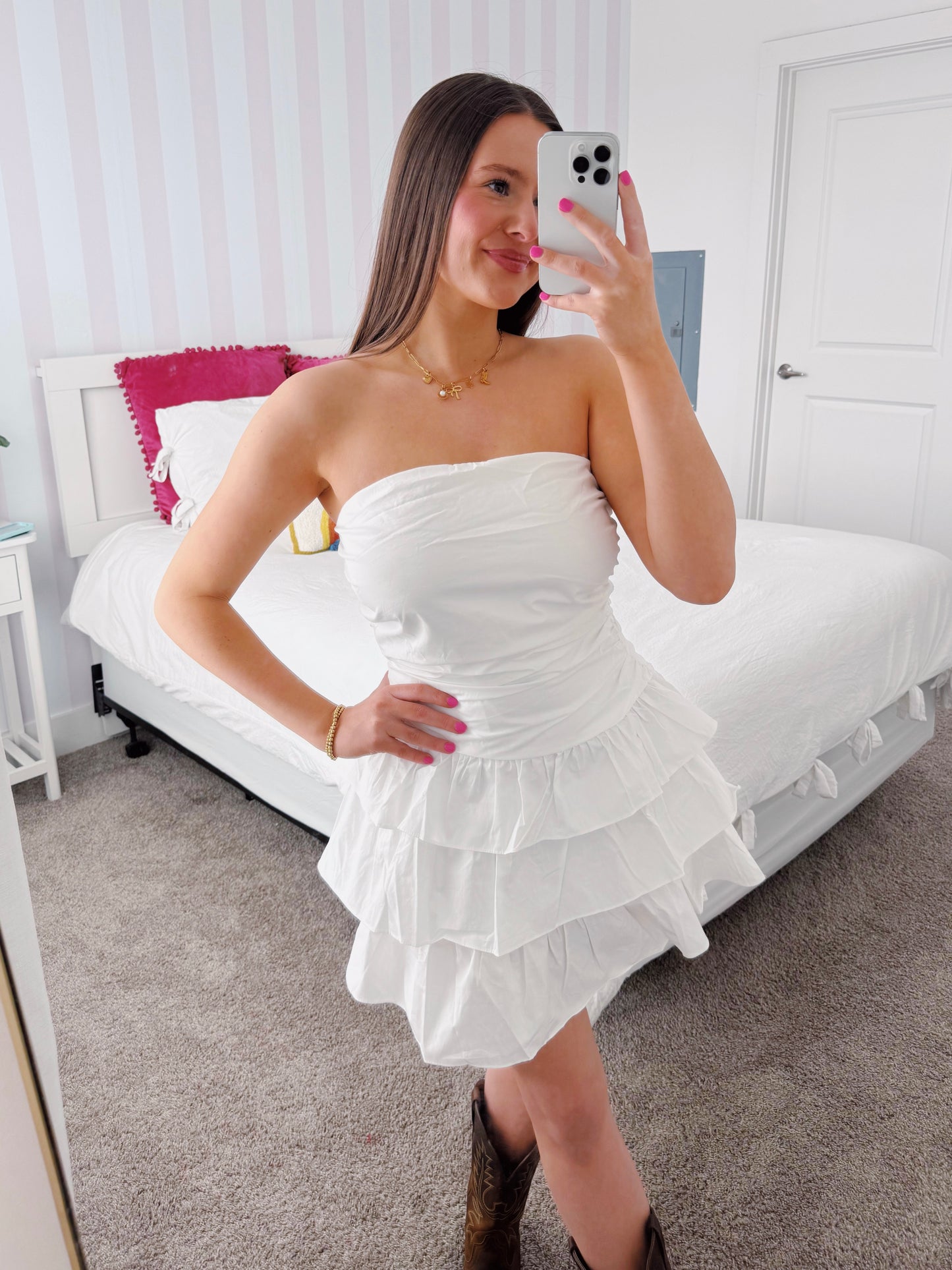 Make Your Mark Ruffle Dress