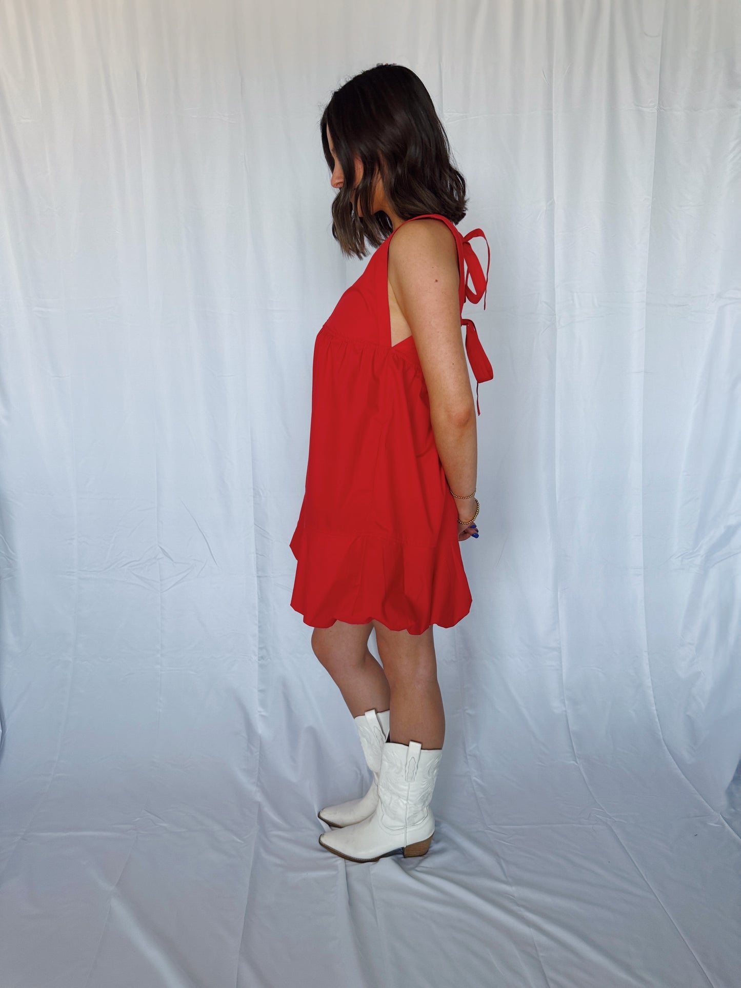 Steal a Kiss Bow Back Bubble Dress