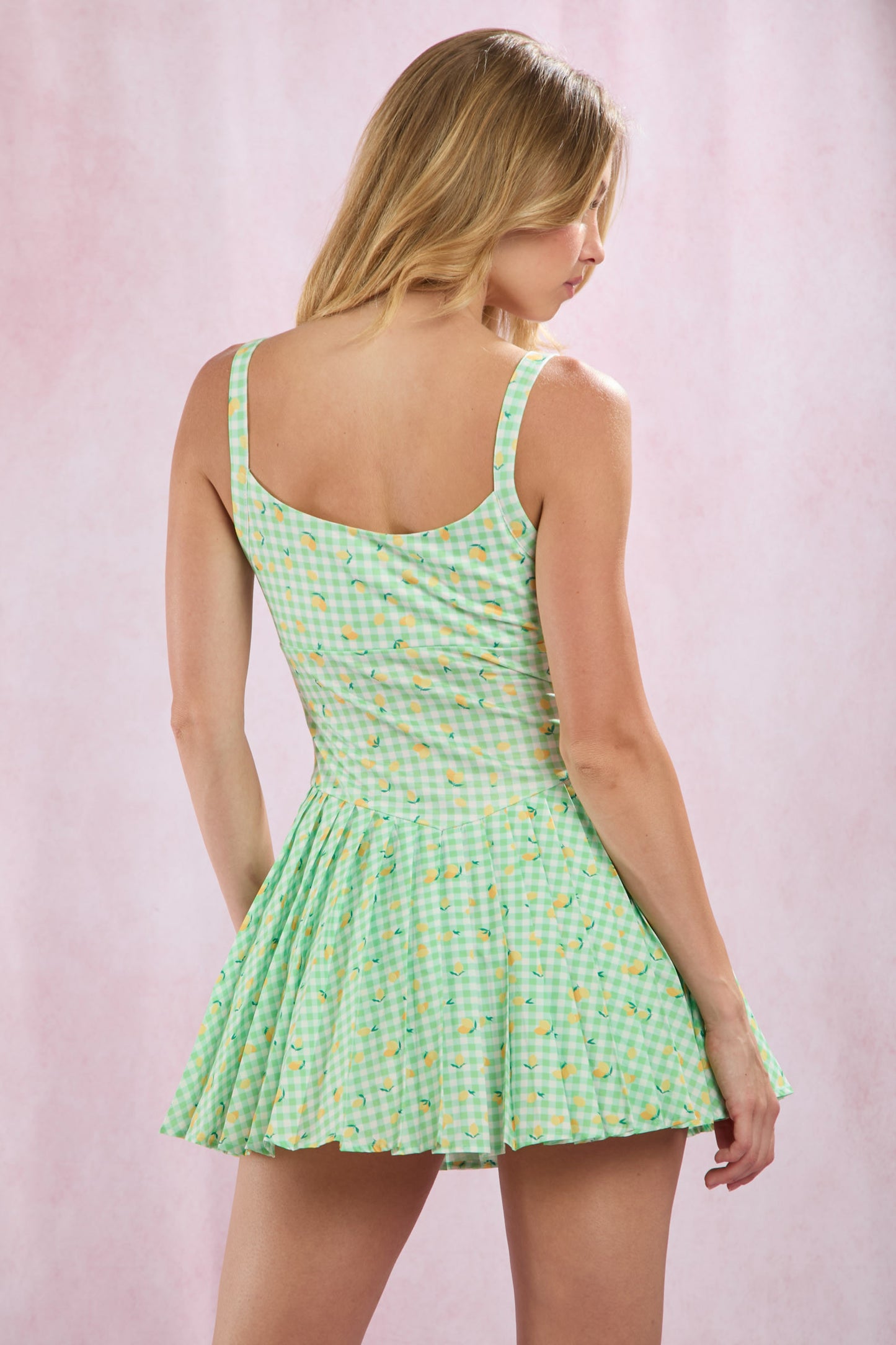 Tutti Frutti Lemon Athletic Romper Dress