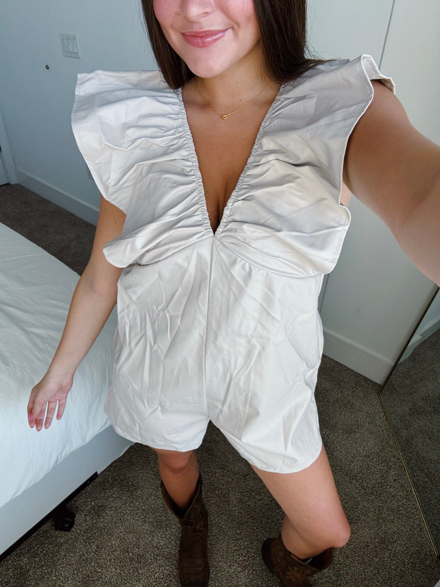 Play Date Leather Romper