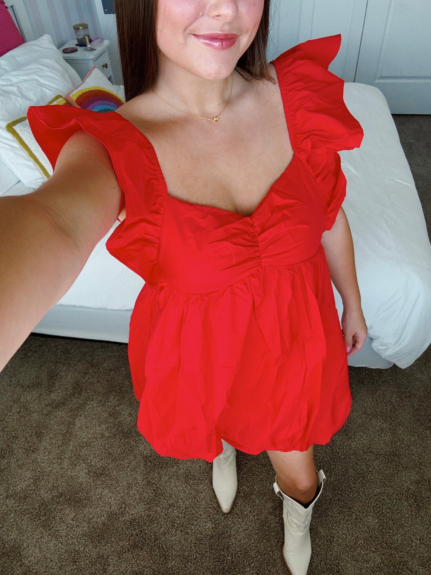 Candy Apple Bubble Dress