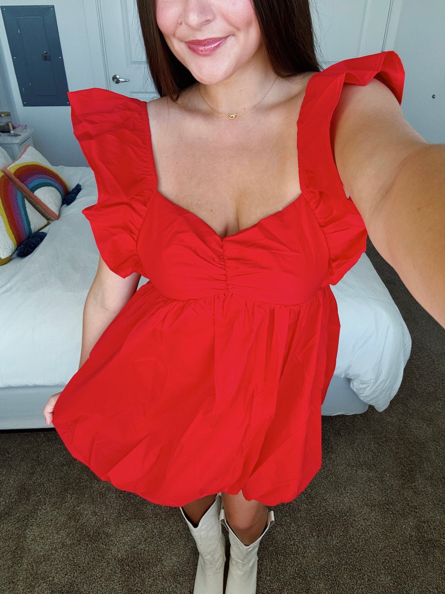 Candy Apple Bubble Dress